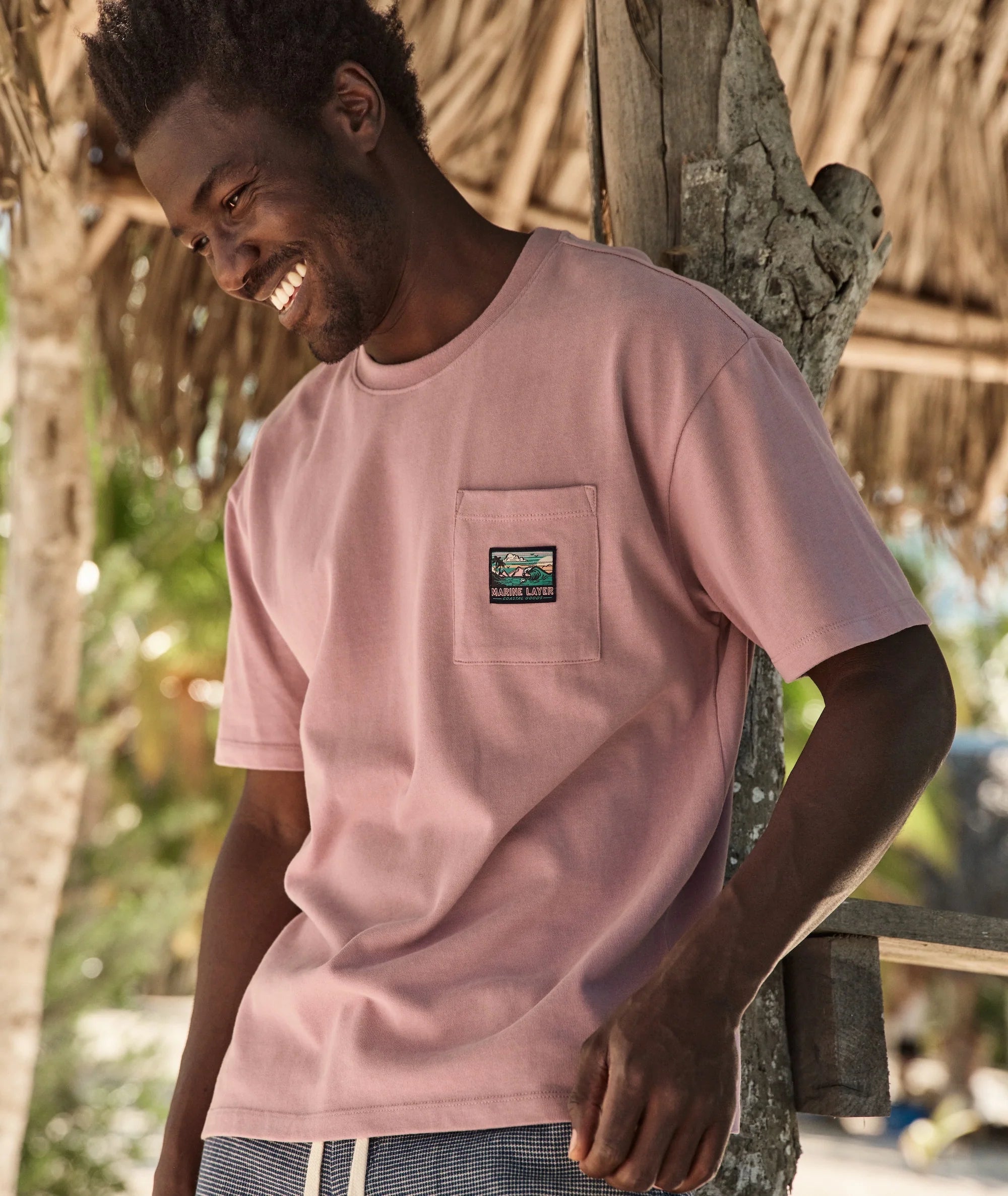 Relaxed Boxy Sueded Ten Year Tee