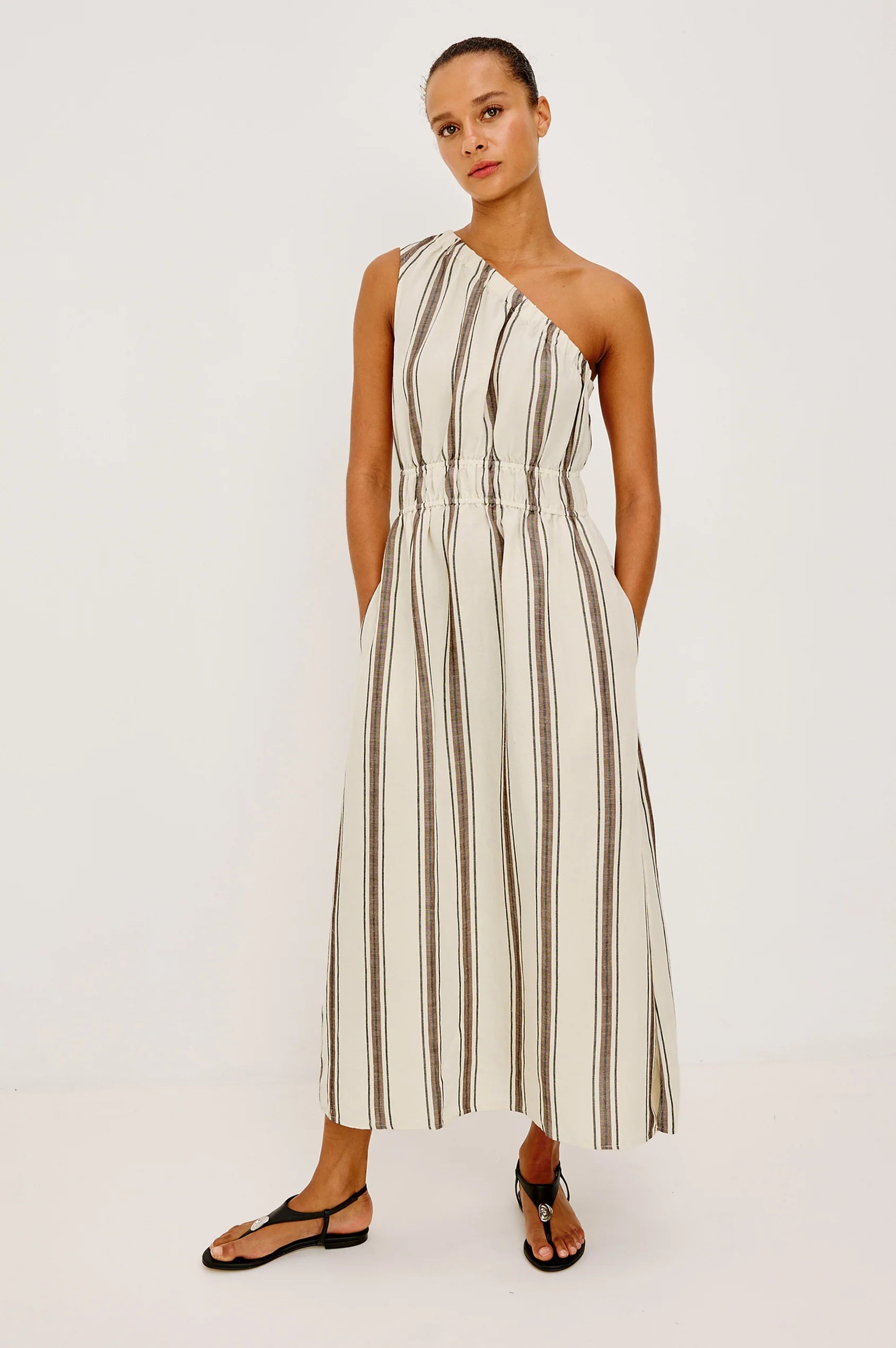 Selani Dress - Sequoia Stripe