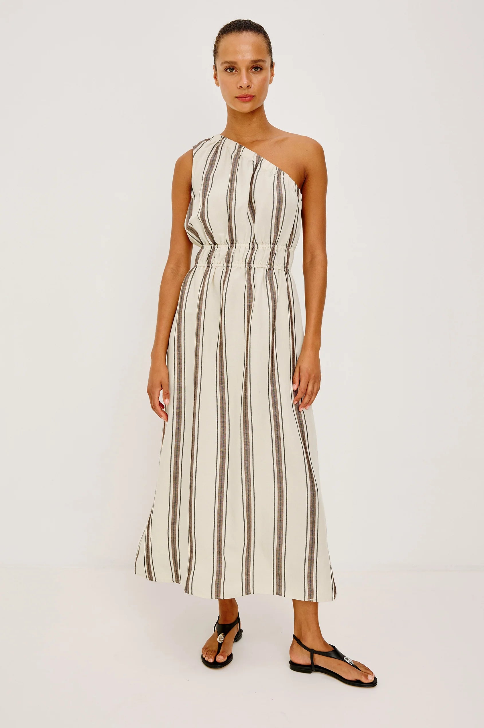 Selani Dress - Sequoia Stripe