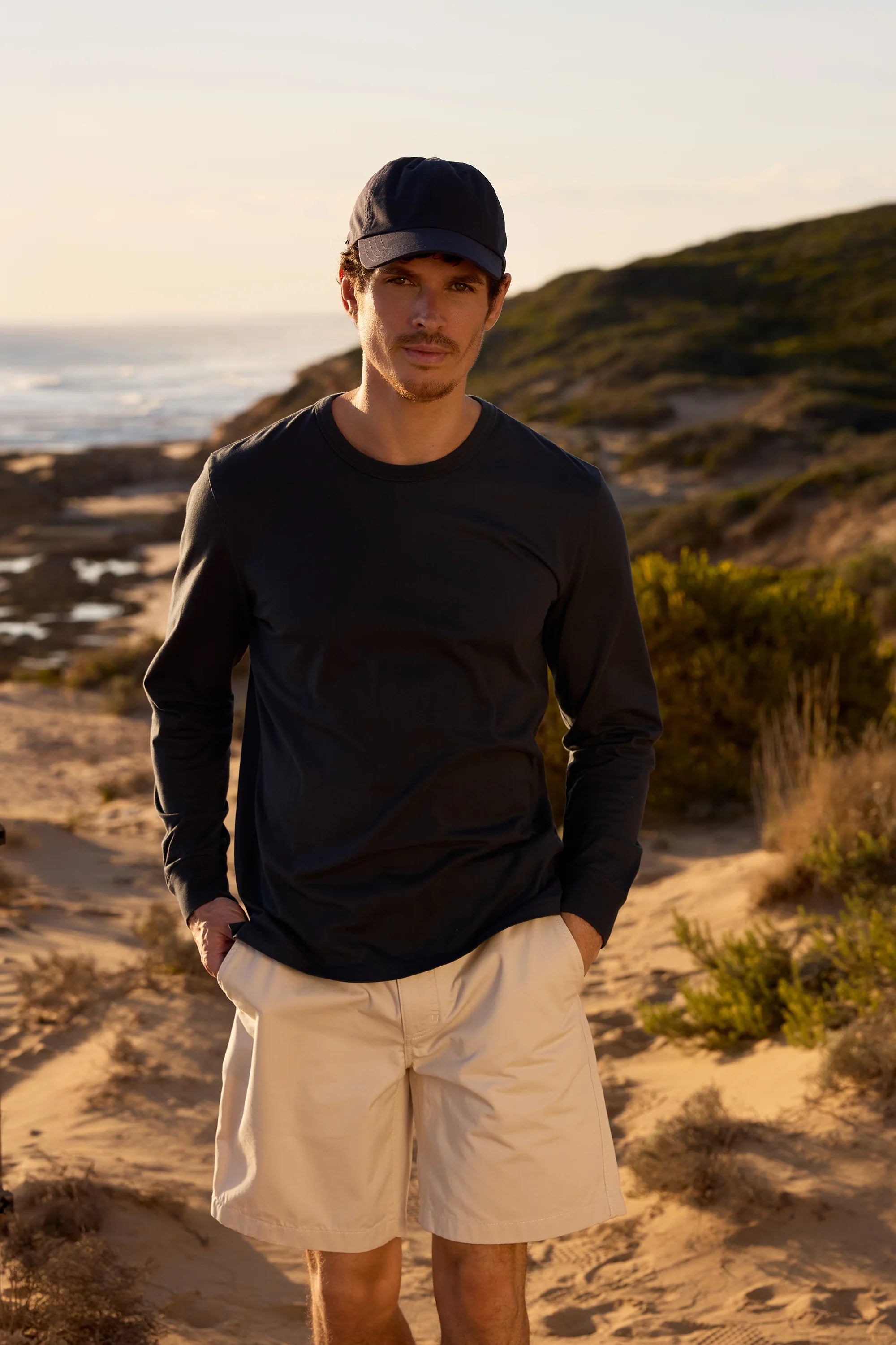 Long Sleeve Tee Shirt - Sea Navy