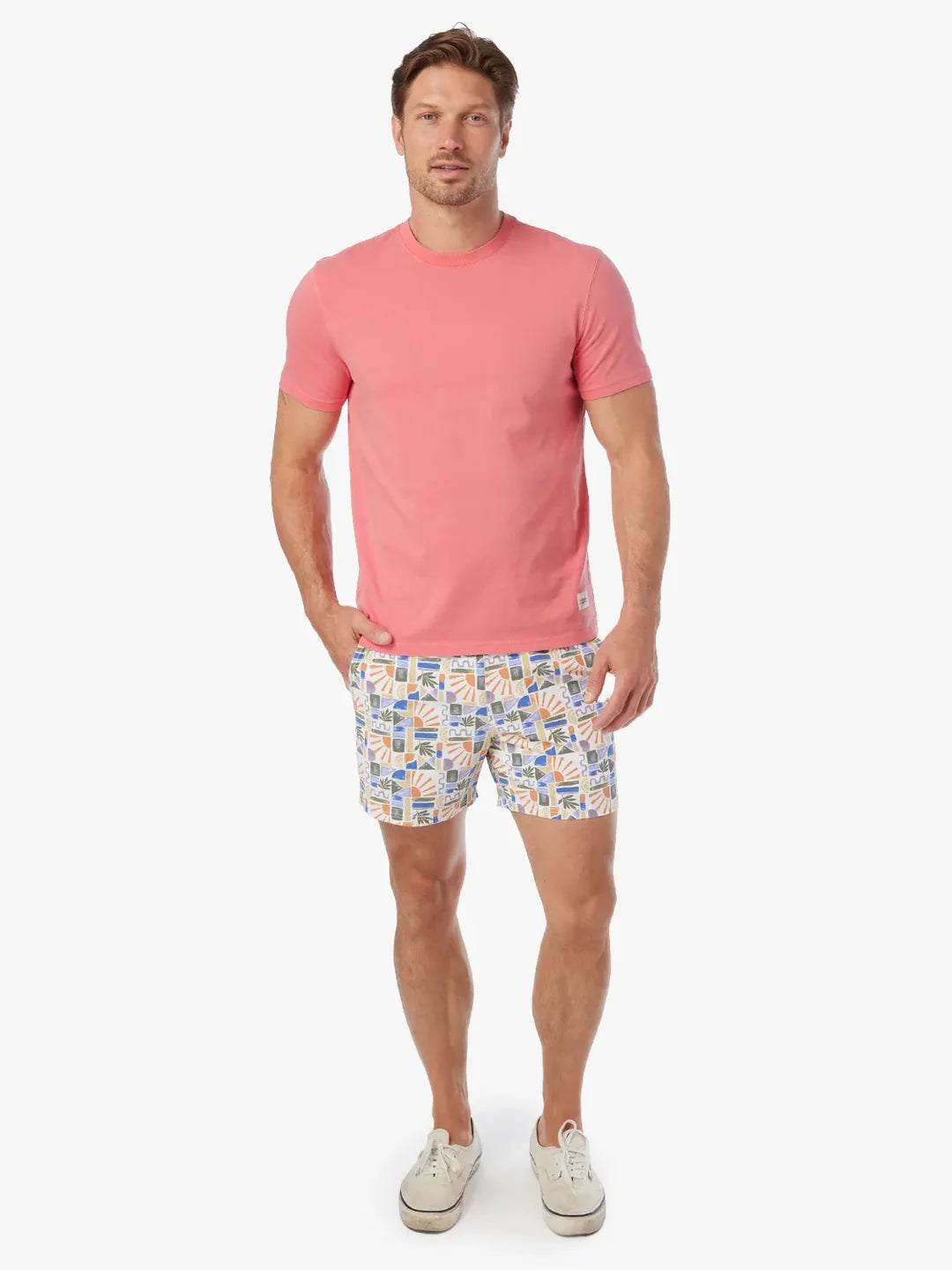 Saltaire Tee - Coral
