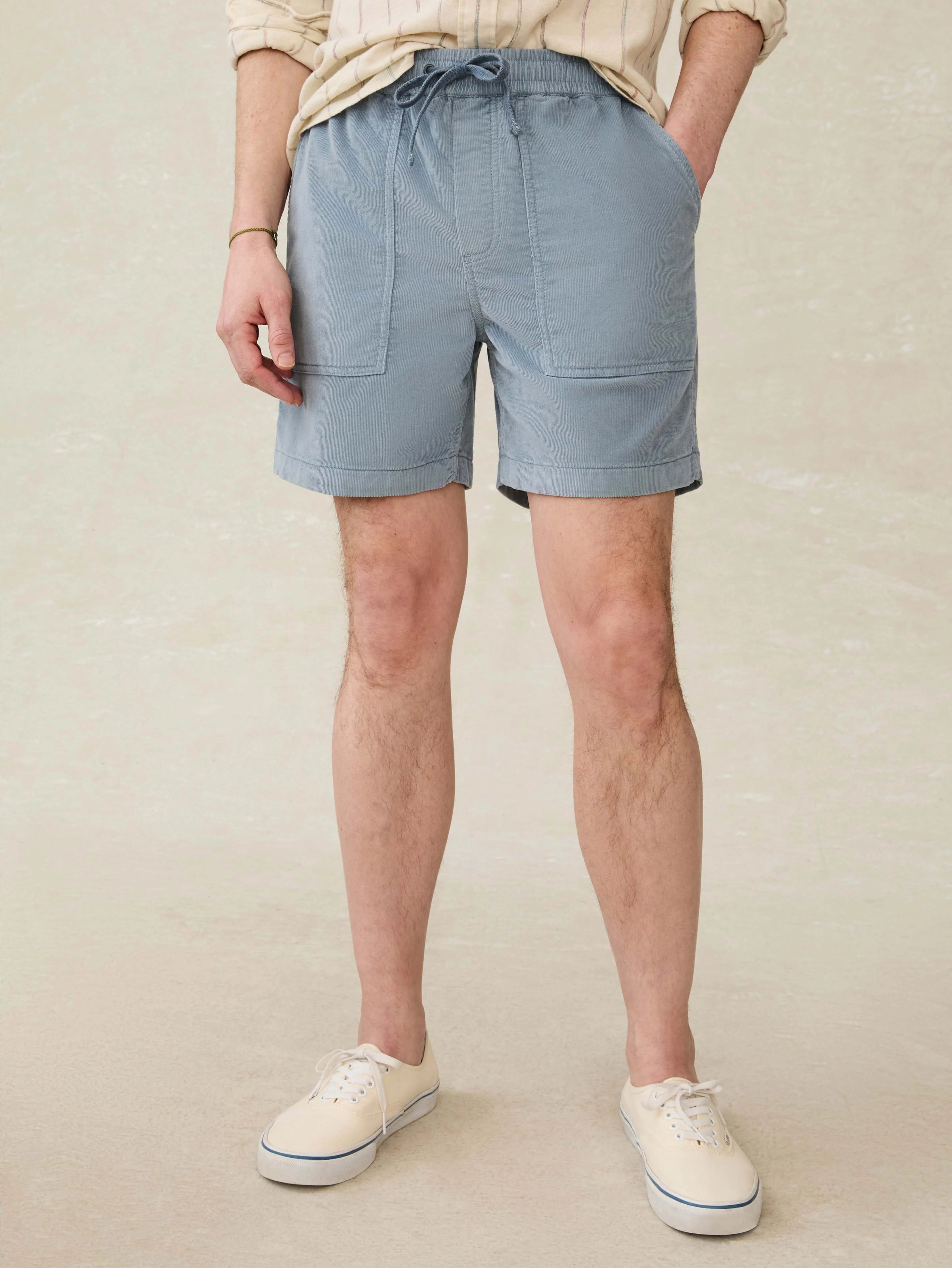Corduroy Drawstring Utility Short