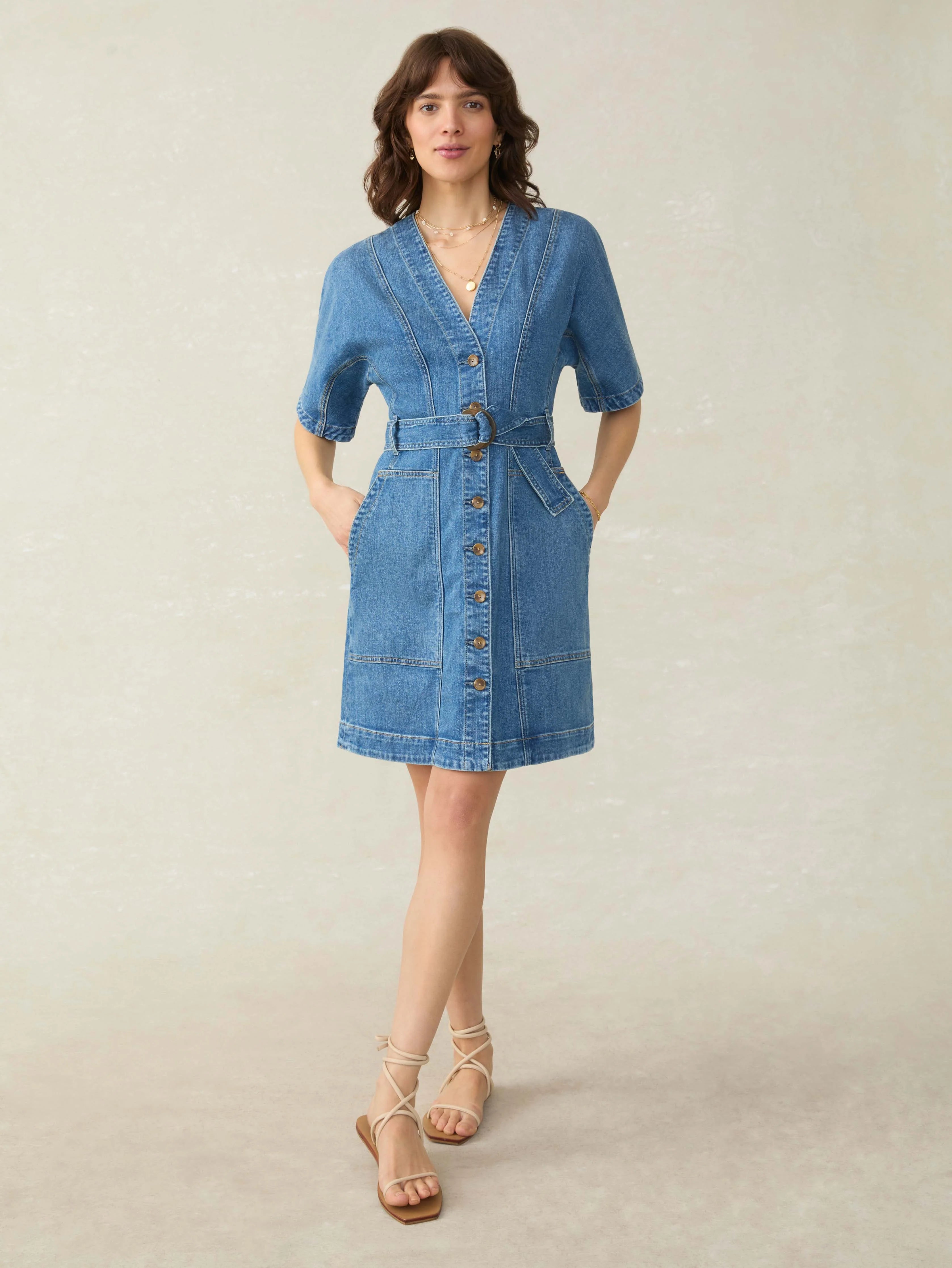 Denim Camille Mini Dress