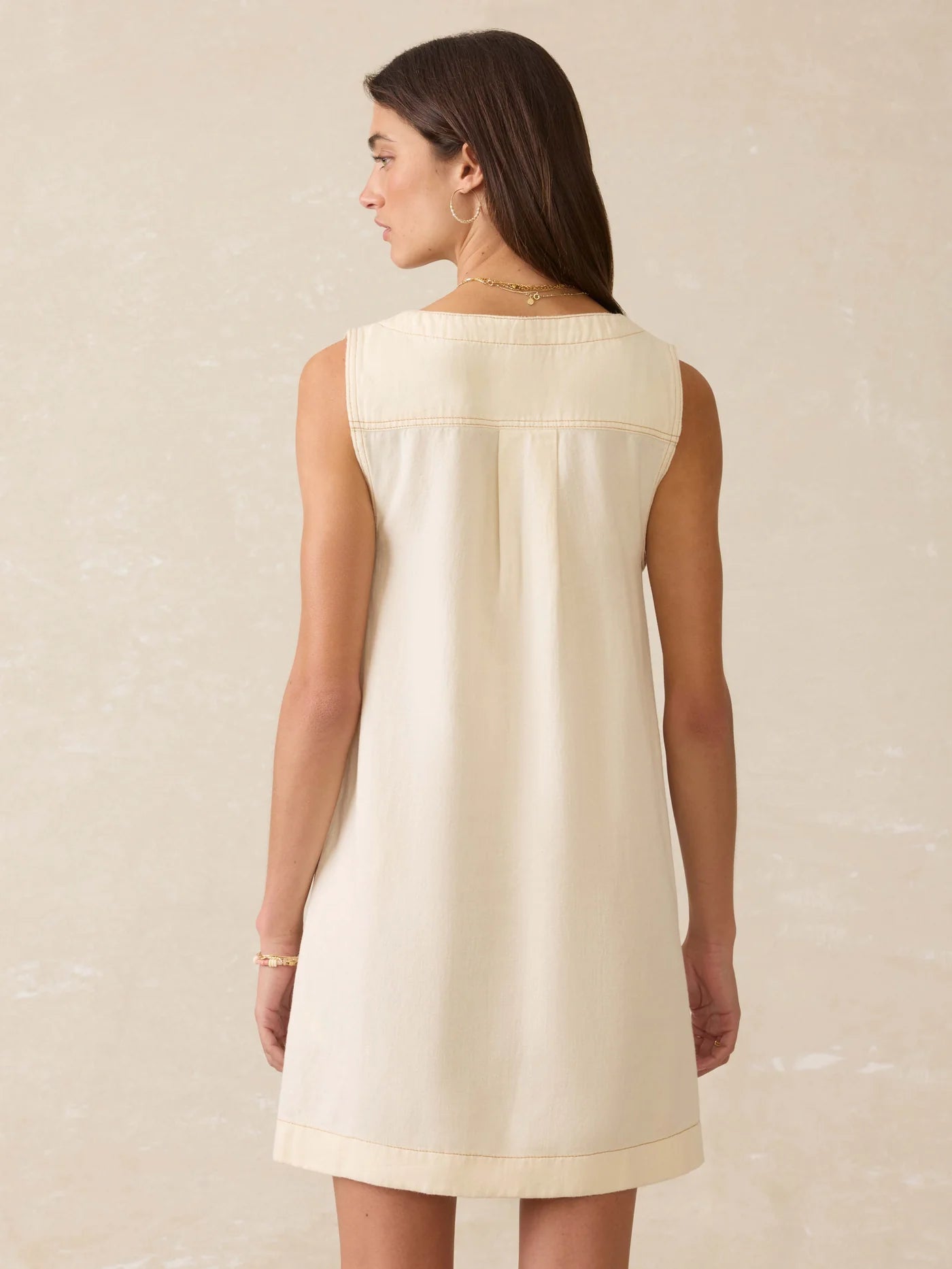 Linen Denim Malibu Mini Dress