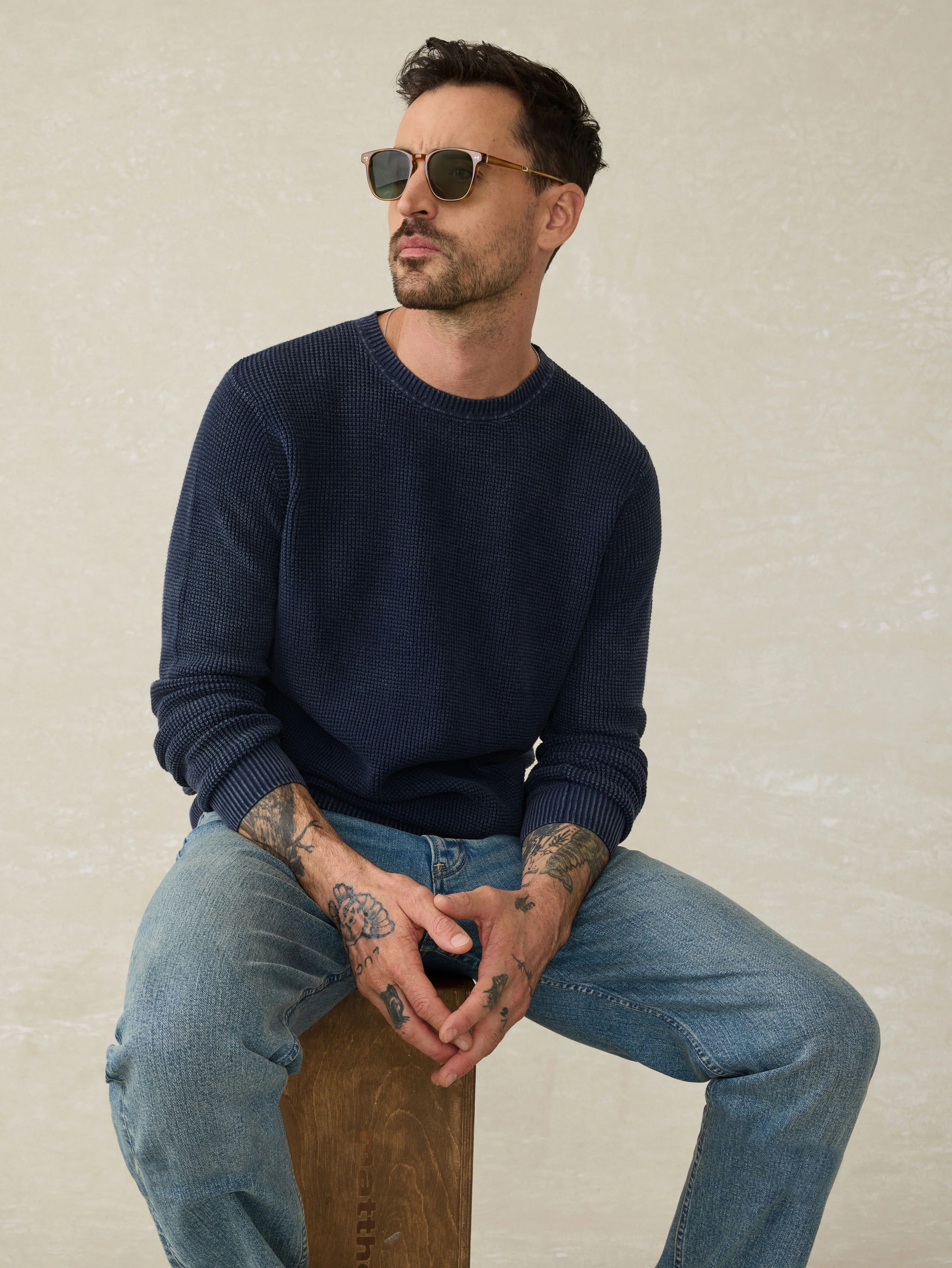 Sunwashed Crewneck Sweater