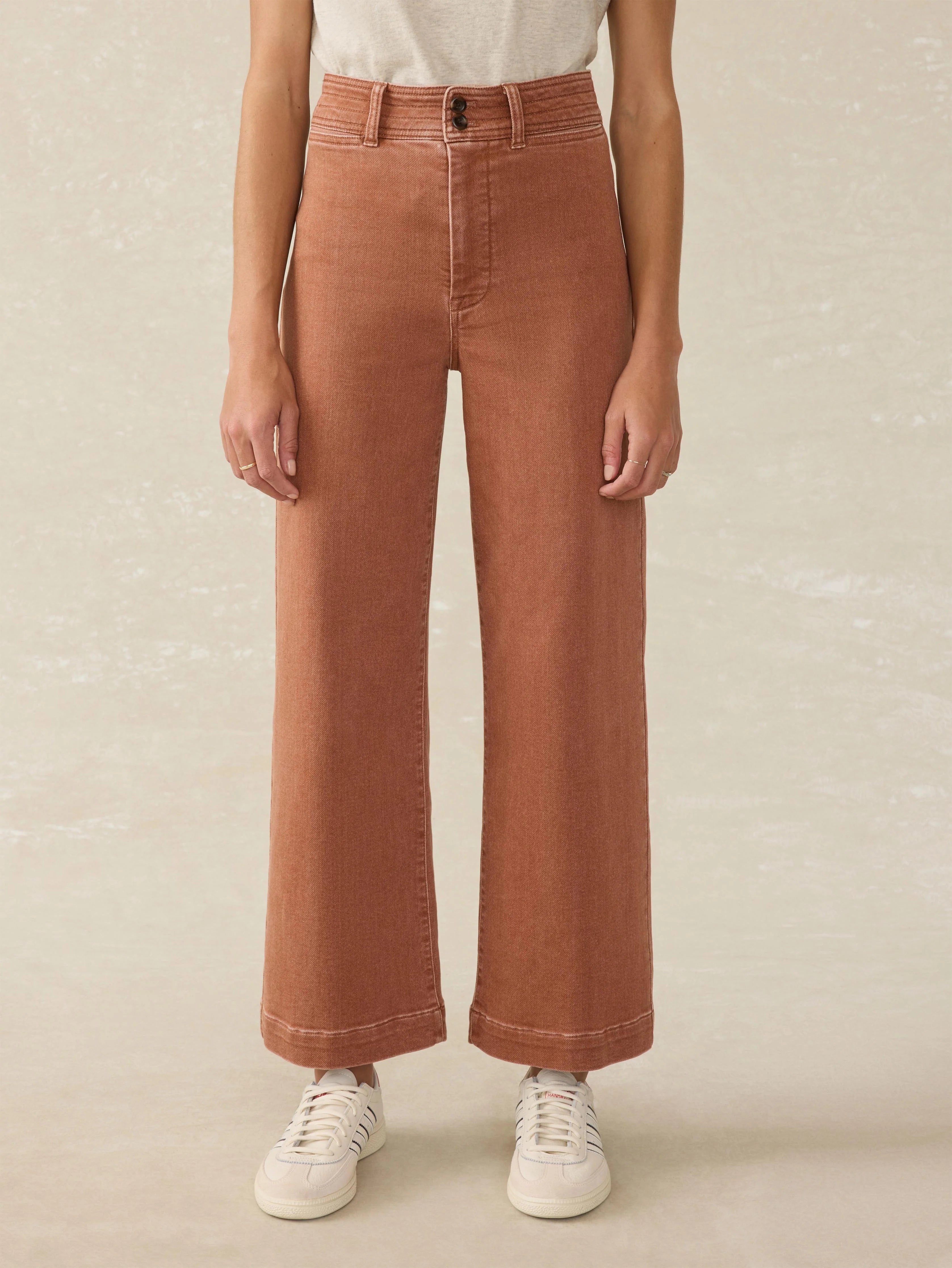 Stretch Terry Harbor Ankle Pant