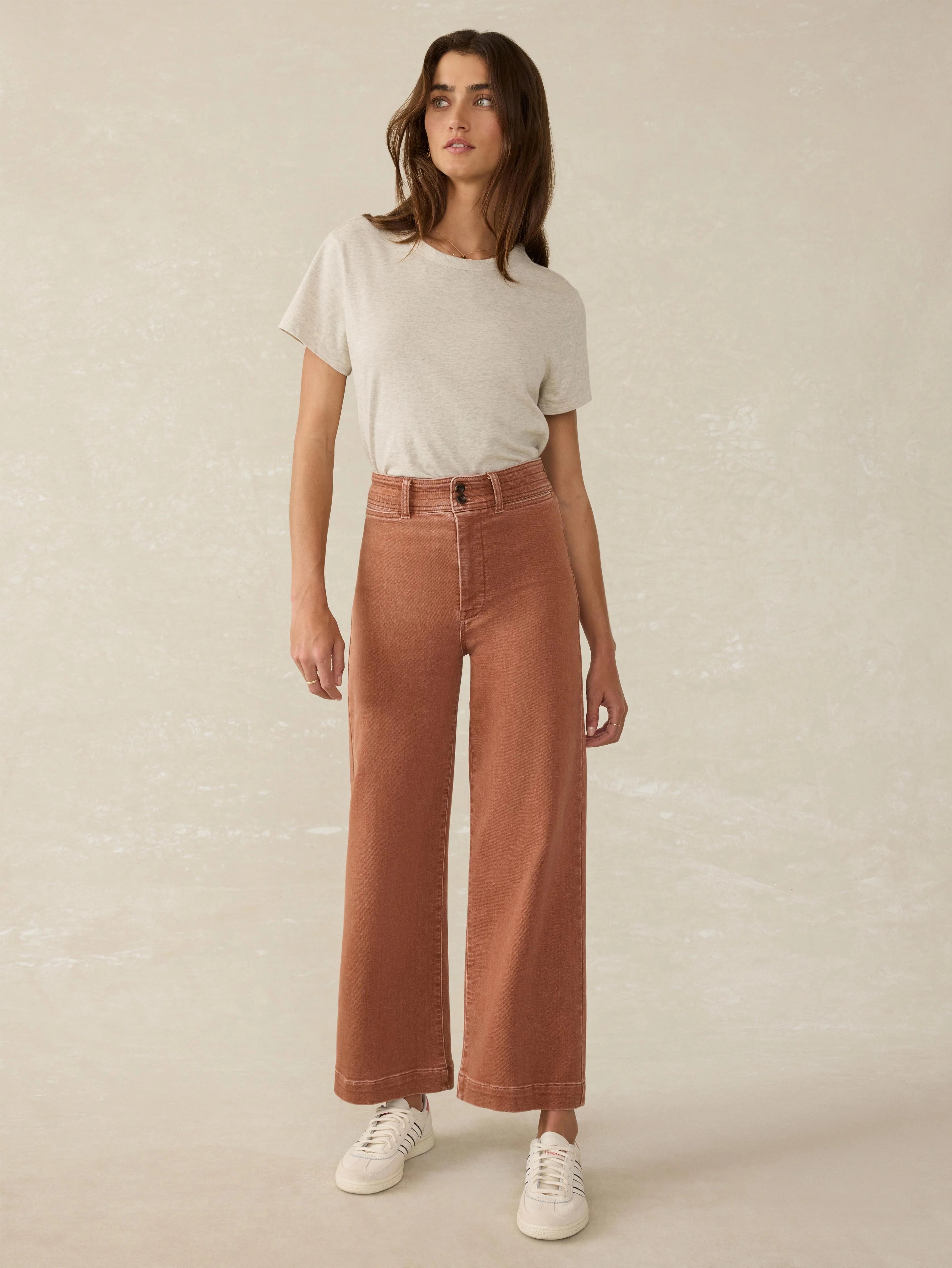 Stretch Terry Harbor Ankle Pant