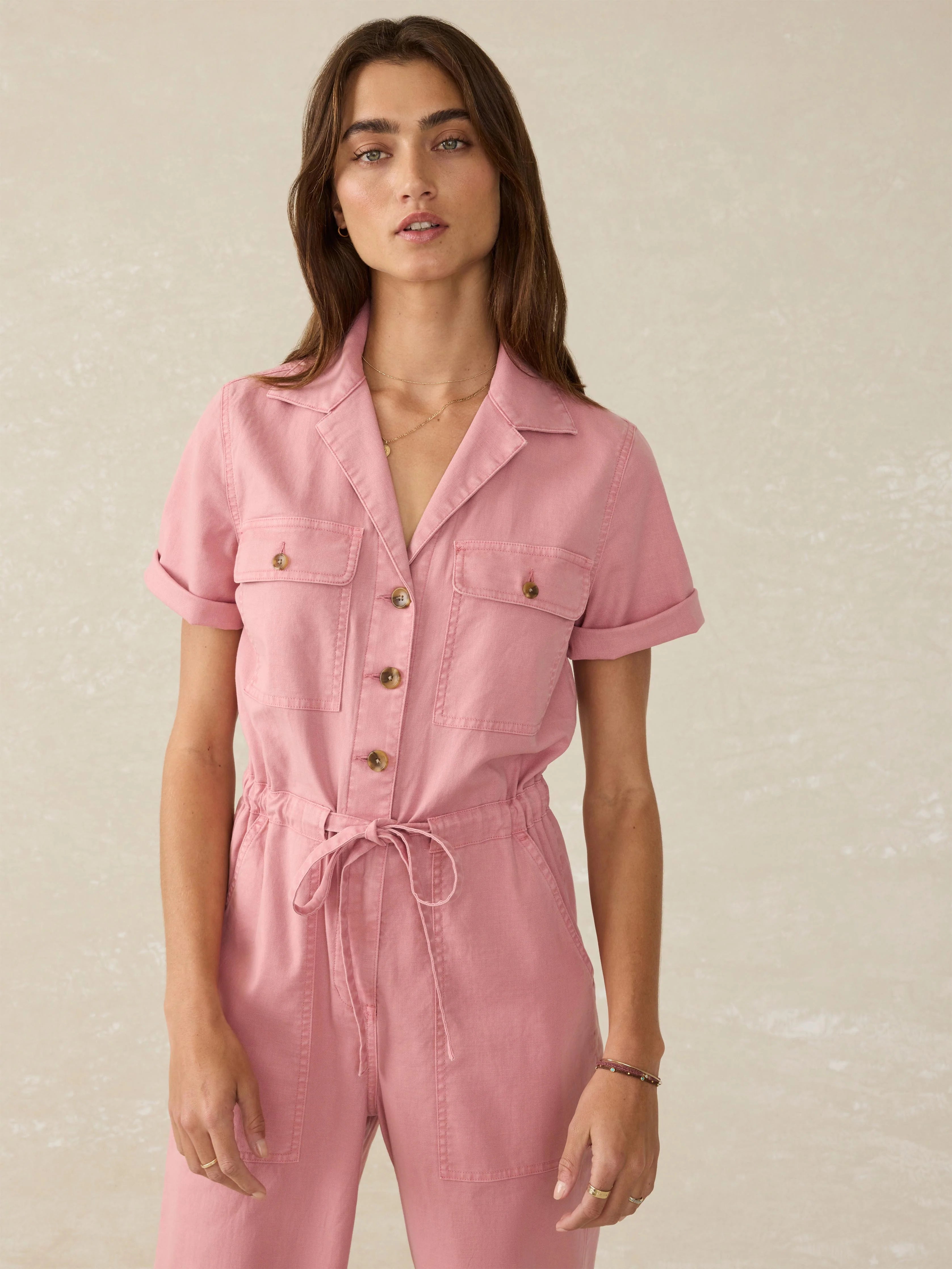 Utility Twill Raven Jumpsuit