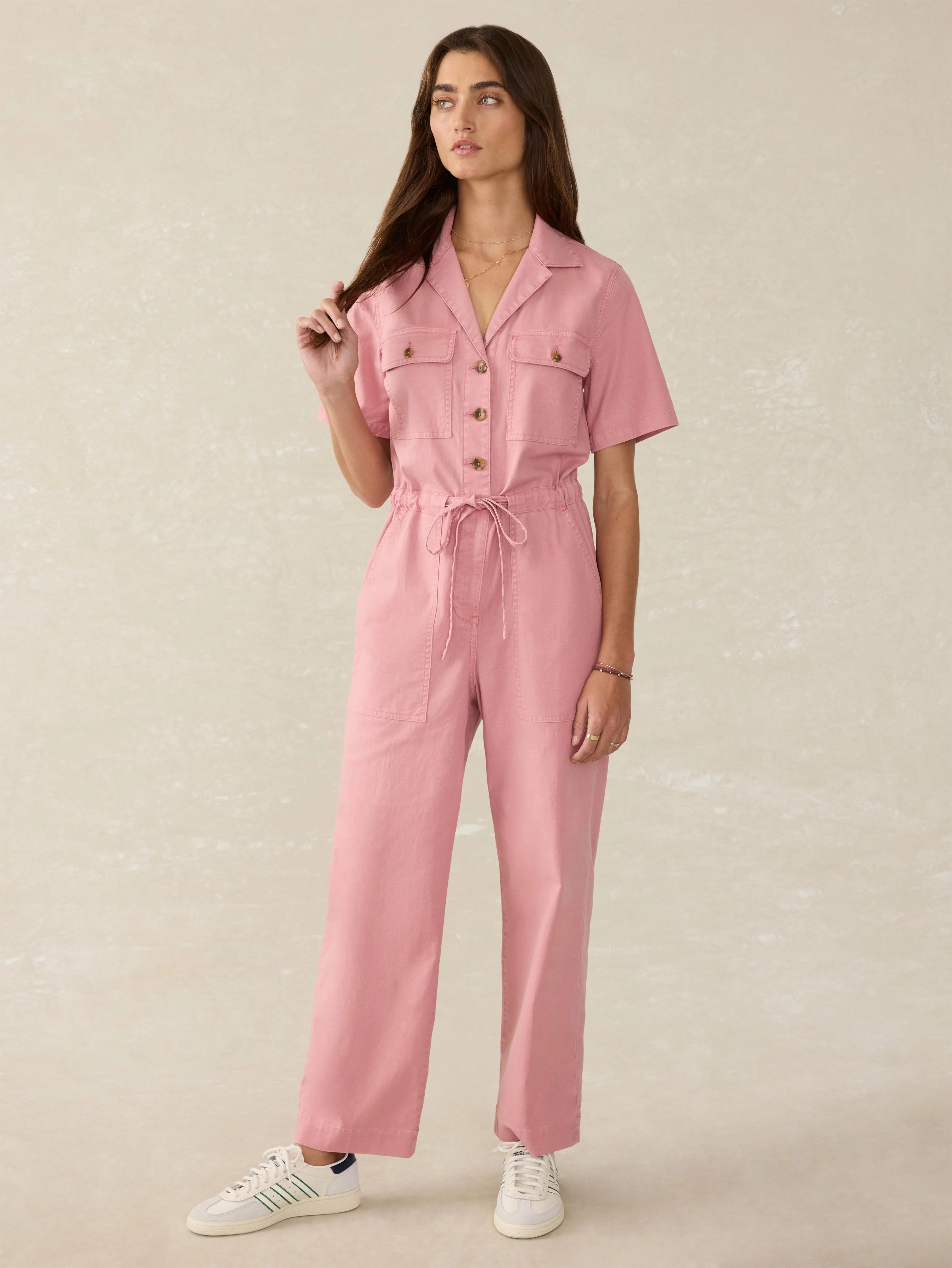 Utility Twill Raven Jumpsuit