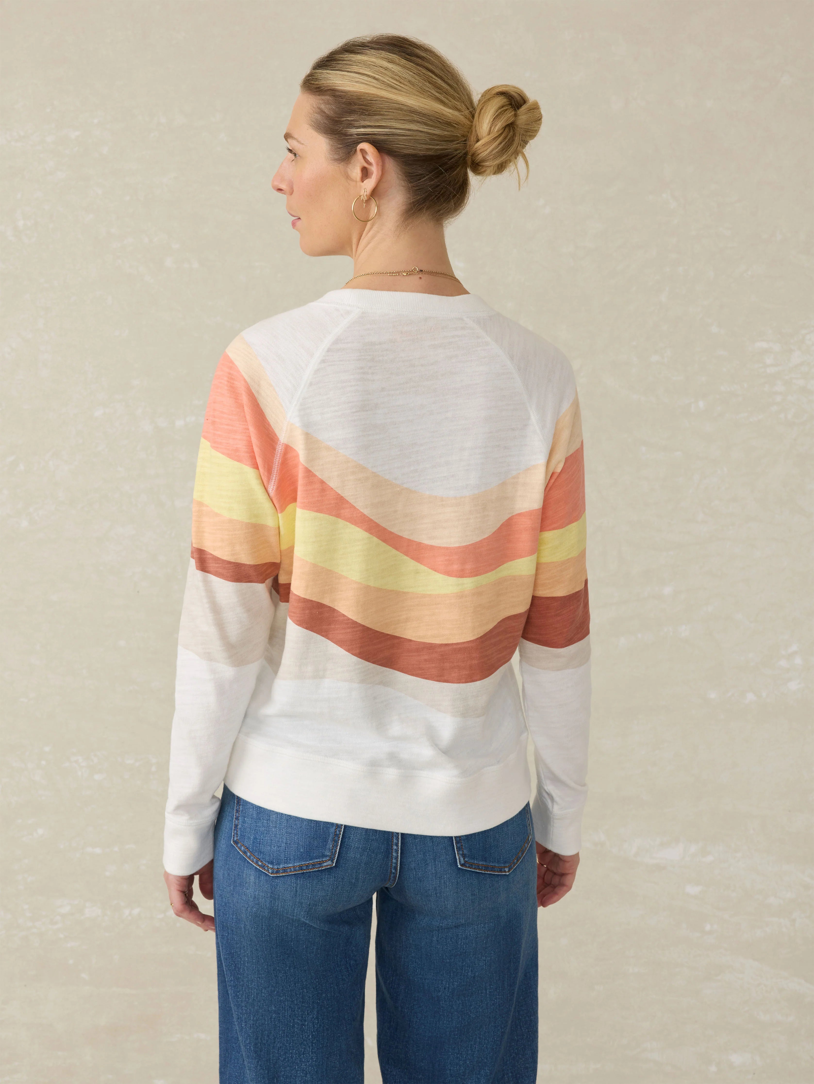 Sunwashed Slub Crewneck
