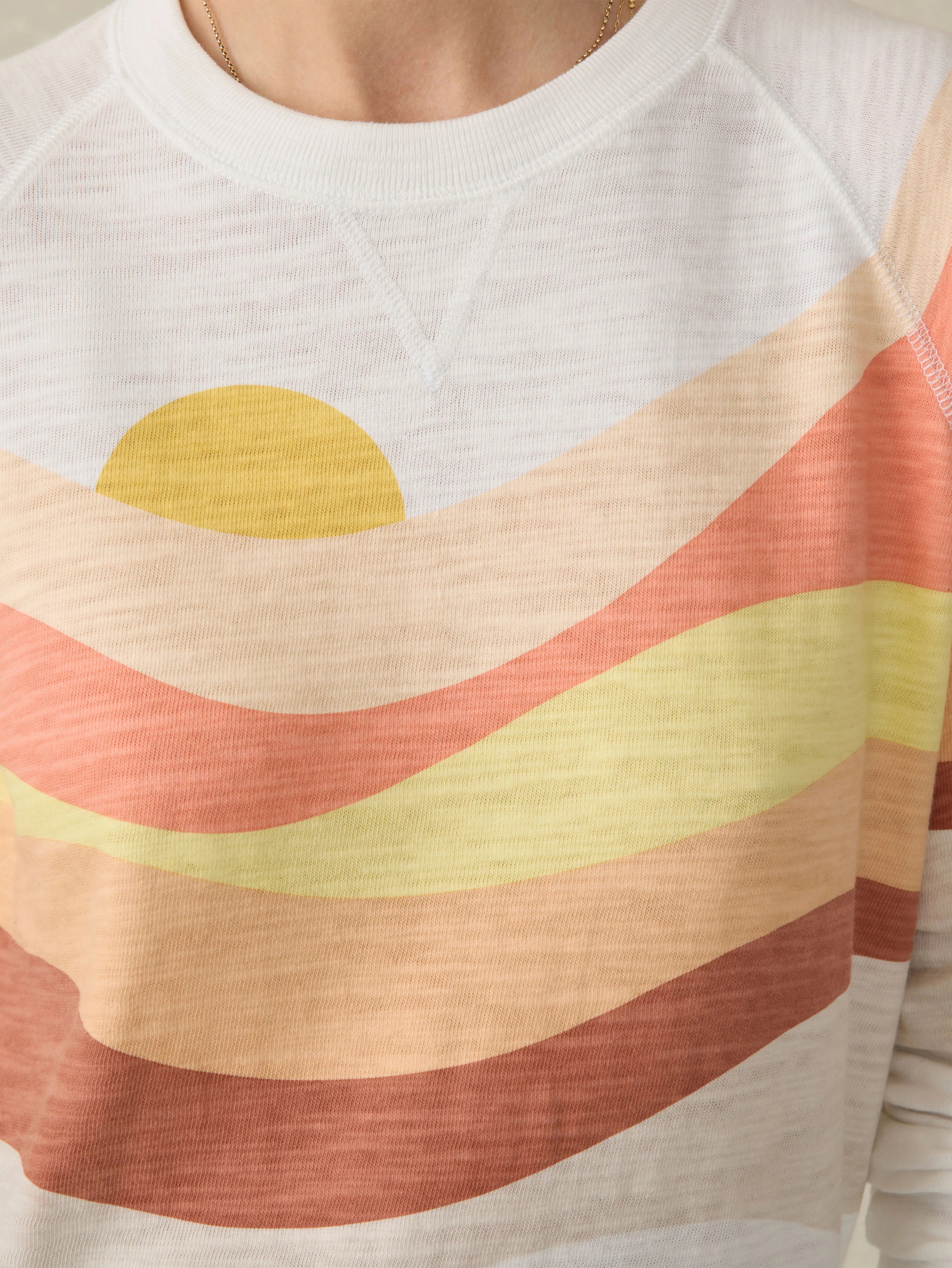 Sunwashed Slub Crewneck