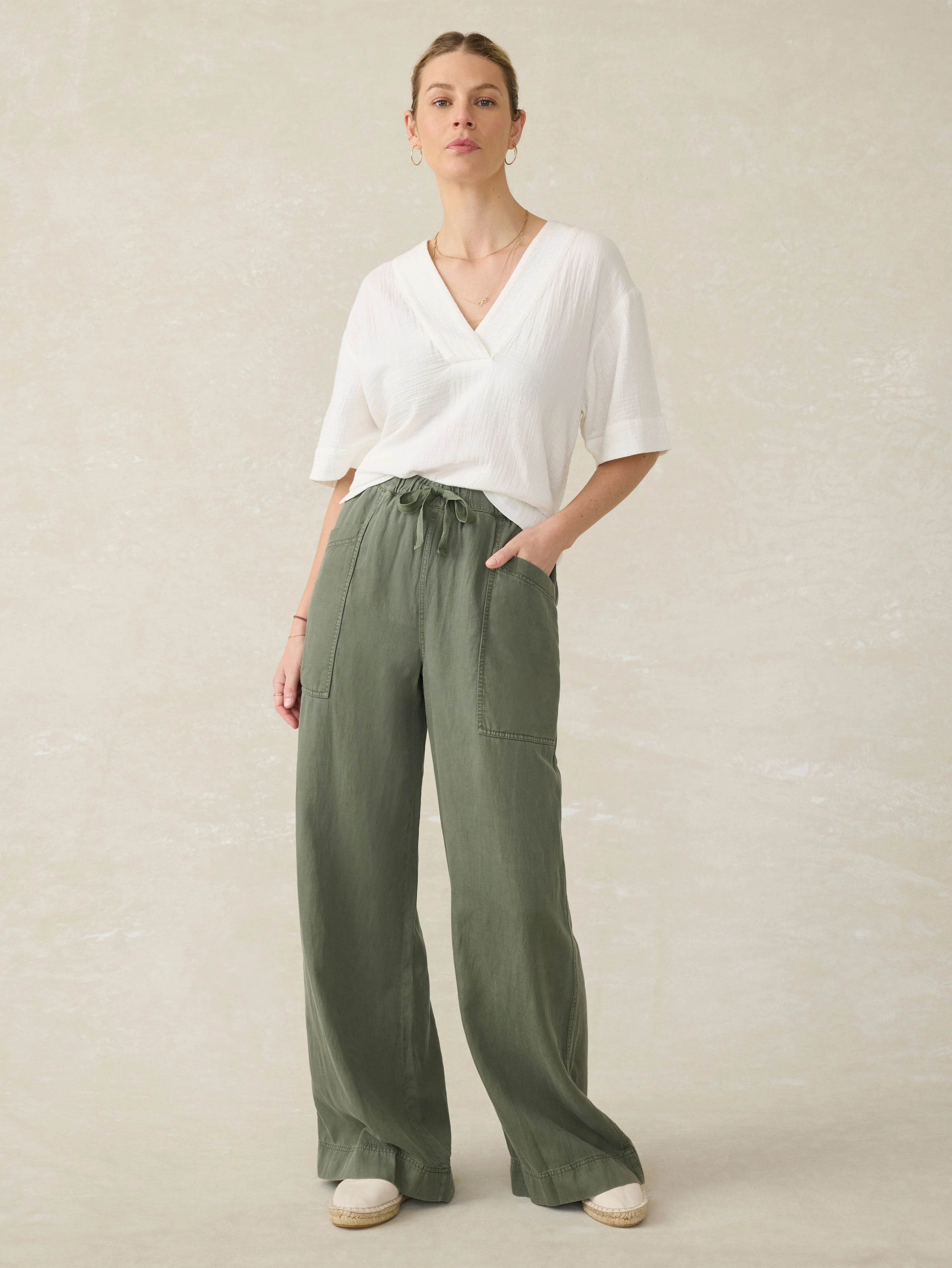 Dune Cotton Gauze Short Sleeve Popover