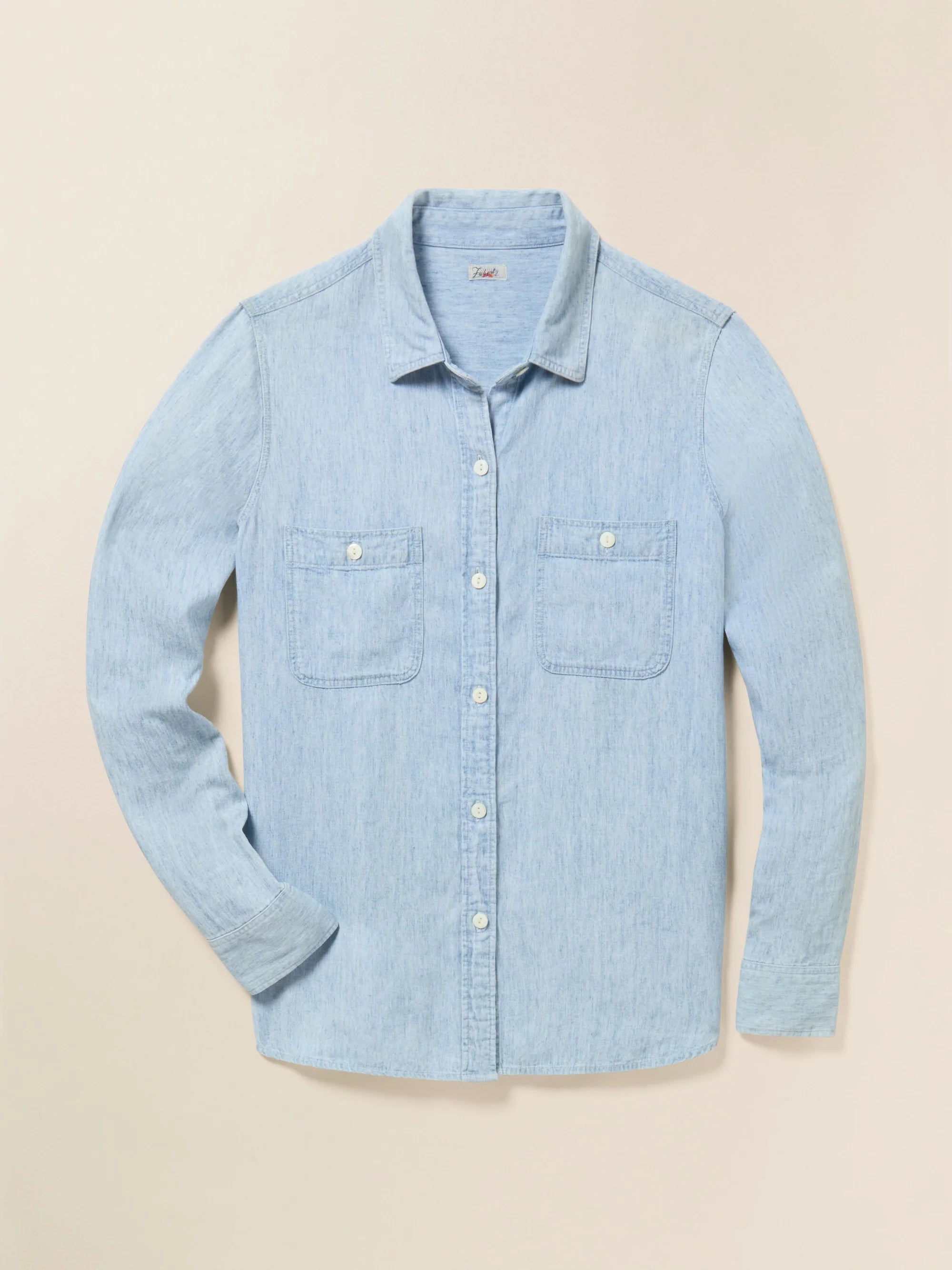 (取寄) ファリティ レディース トライド アンド トゥルー シャンブレー シャツ Faherty women Tried and True Chambray Shirt Durango Black The Tried and True Chambray Shirt