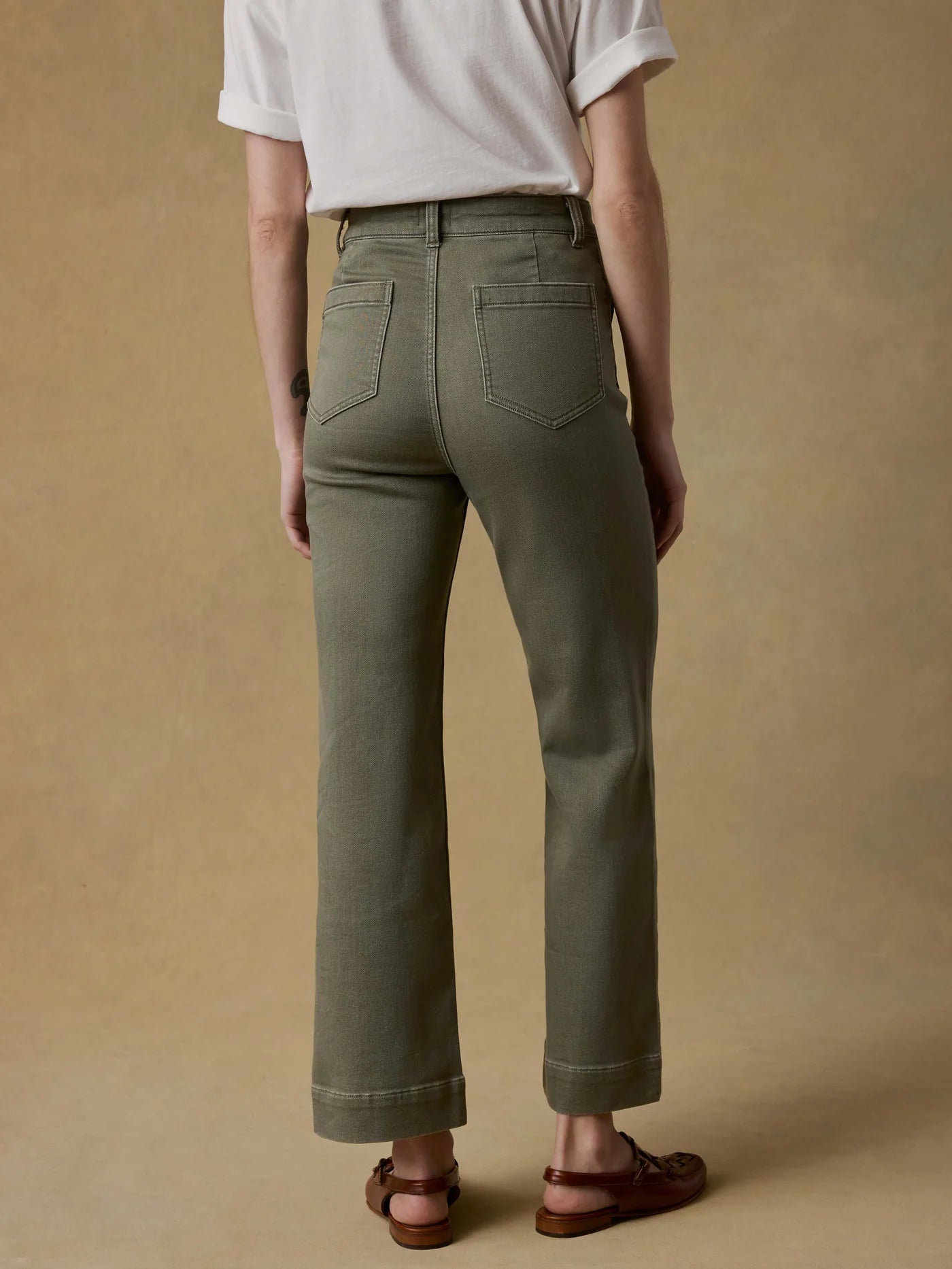 Stretch Terry Patch Pocket Pant - Island Olive
