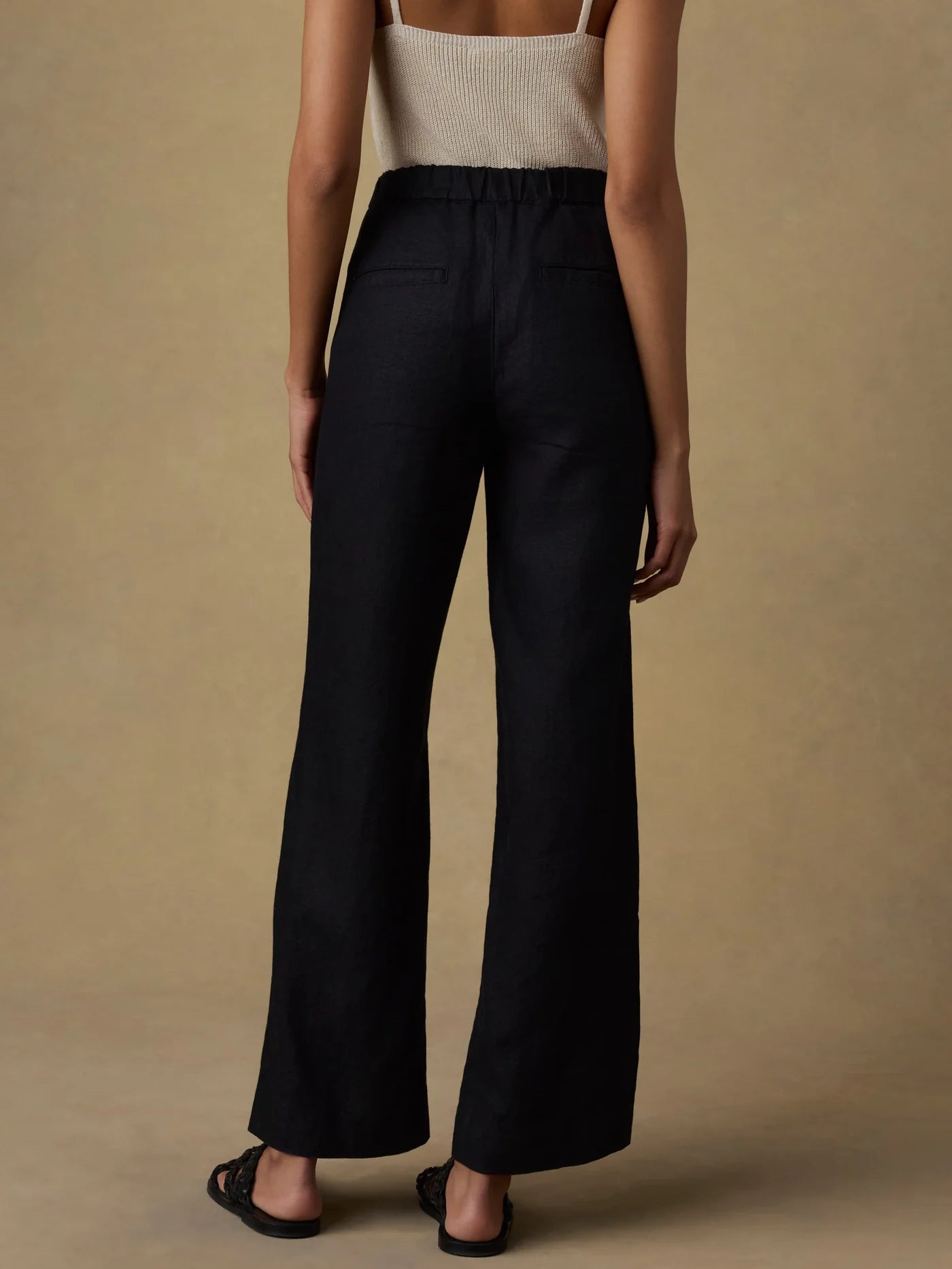 Sun Strider Linen Pants - Black