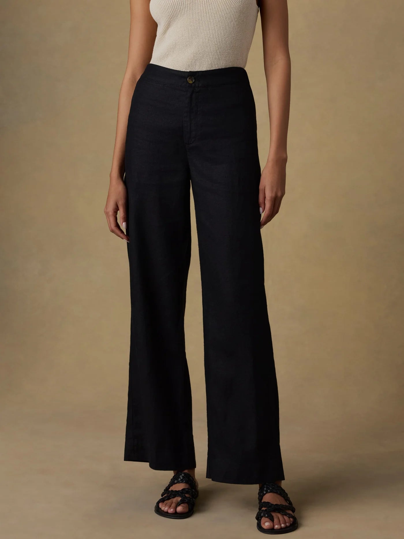 Sun Strider Linen Pants - Black