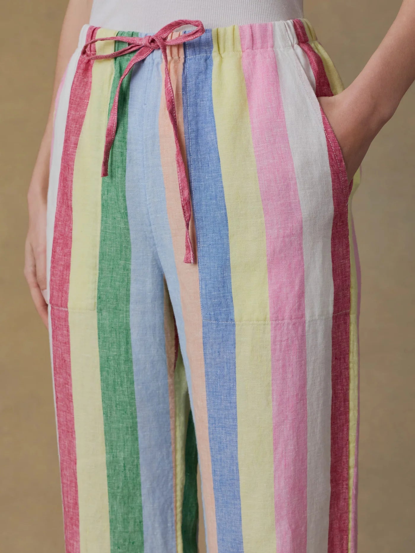 Laidback Linen Pant - Sunbeam Stripe