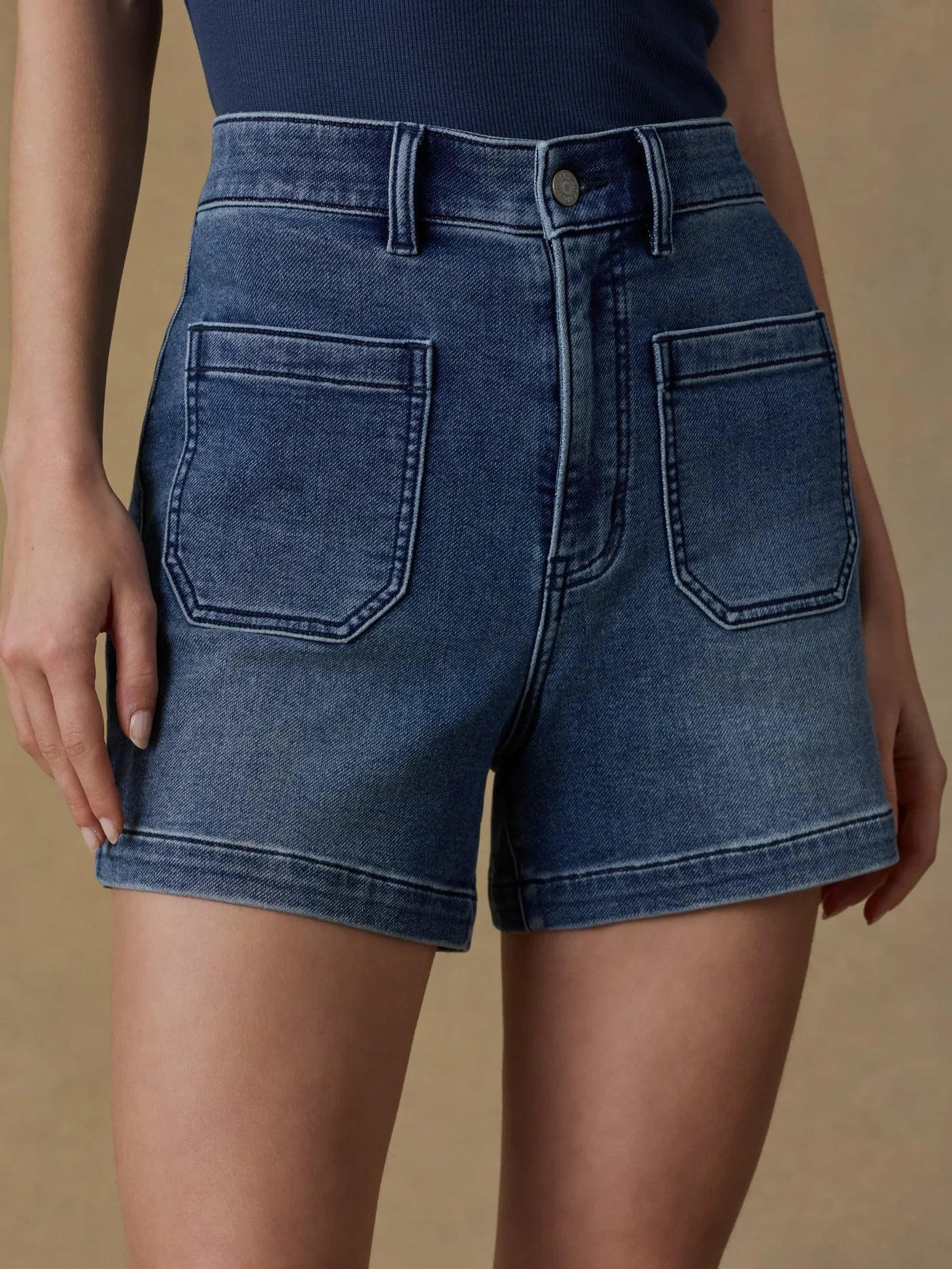 Stretch Terry Patch Pocket Short - Riverton
