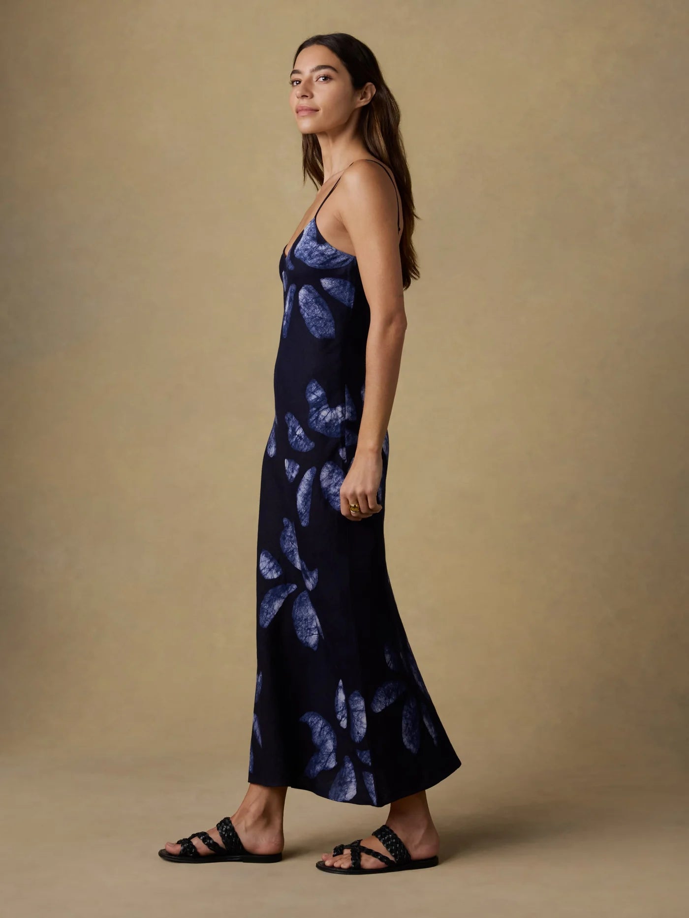 Mia Slip Dress - Midnight Batik Floral