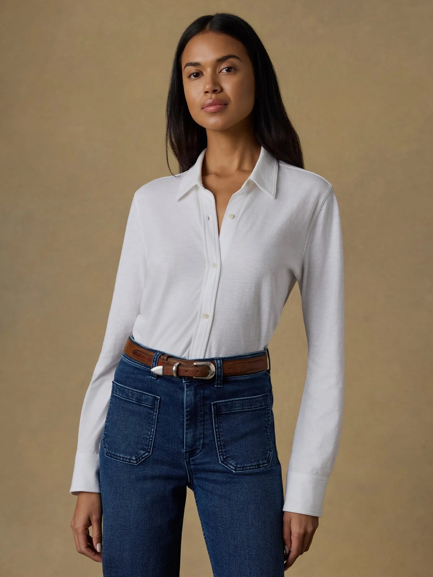Sunwashed Knit Shirt - White