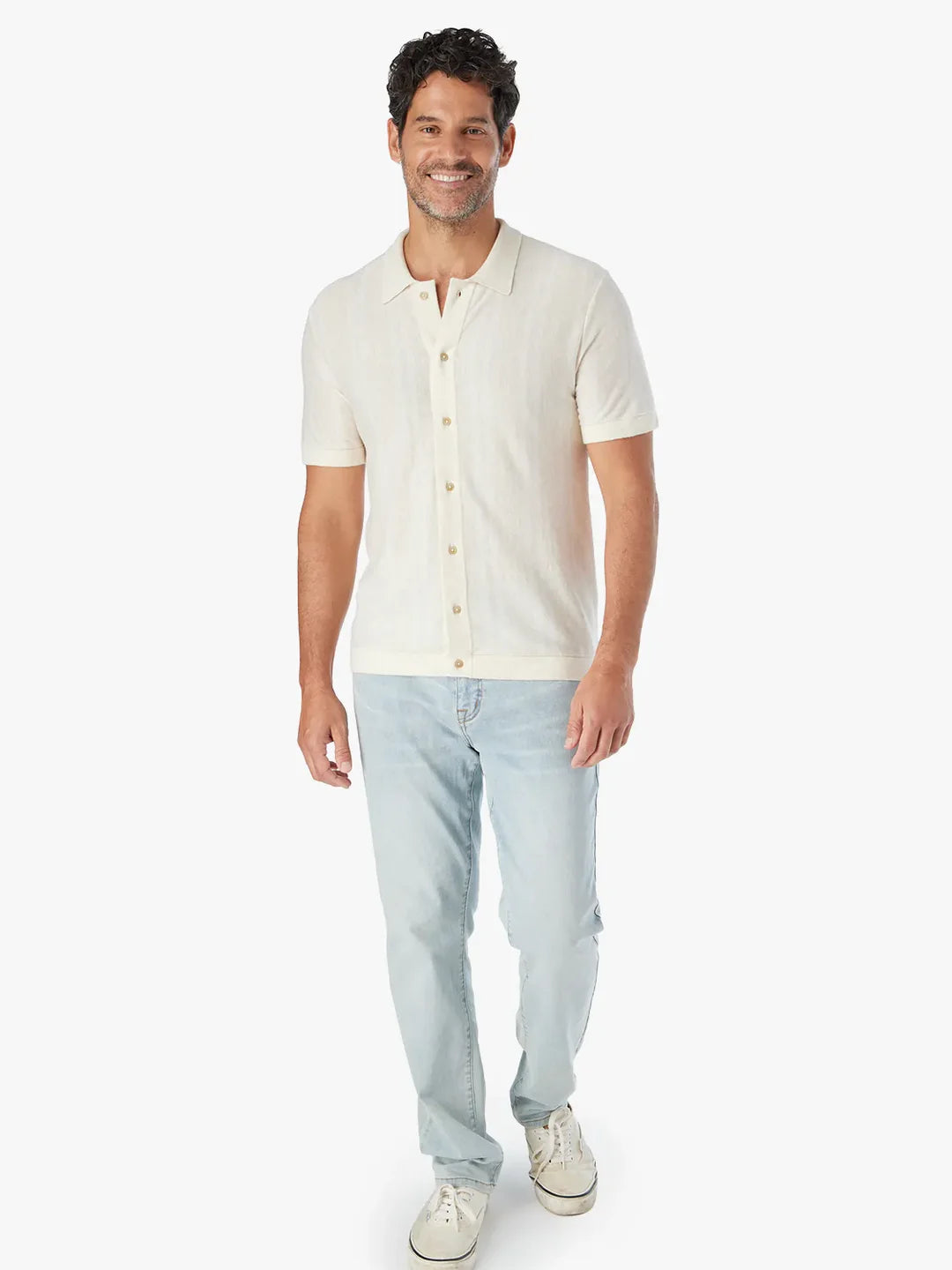 Seawool Sweater Shirt - Neutral Beach Stripe