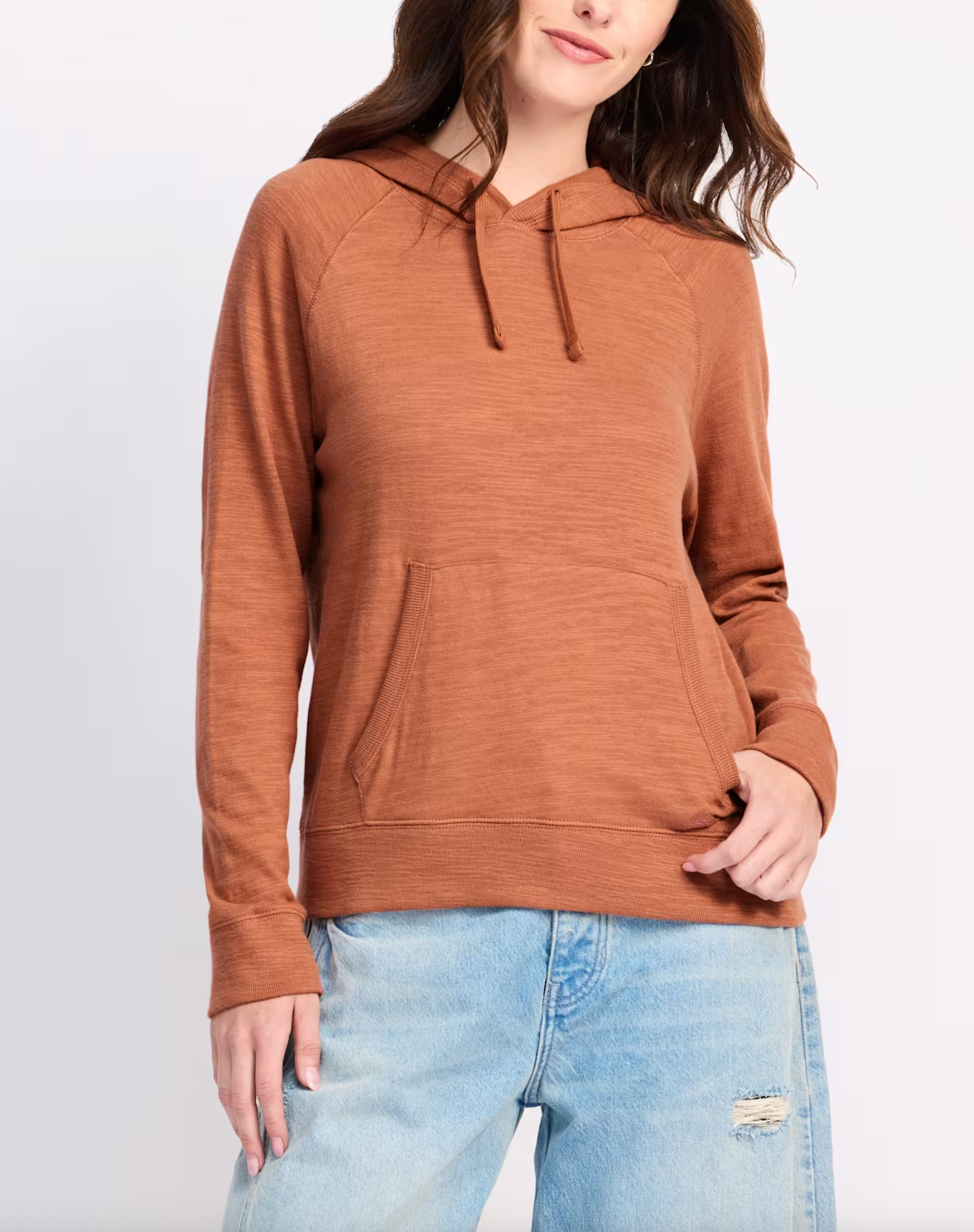 Sunwashed Slub Hoodie - White