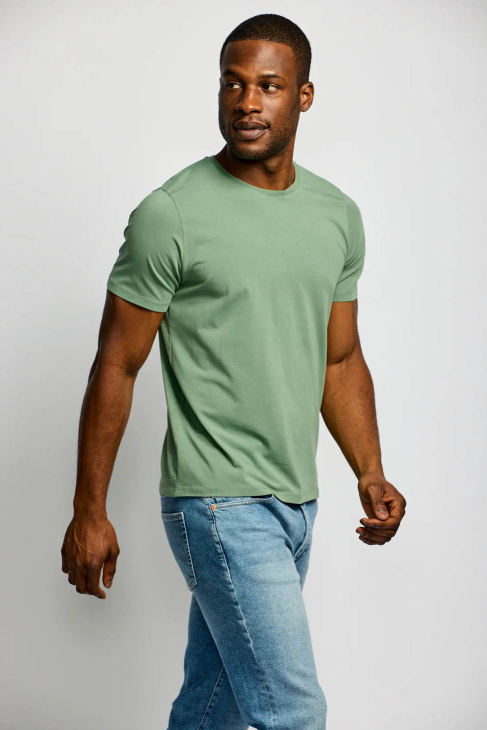 Crew Neck T-Shirt - Pistachio