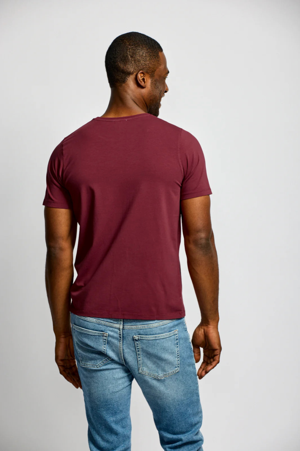 Crew Neck T-Shirt - Berry