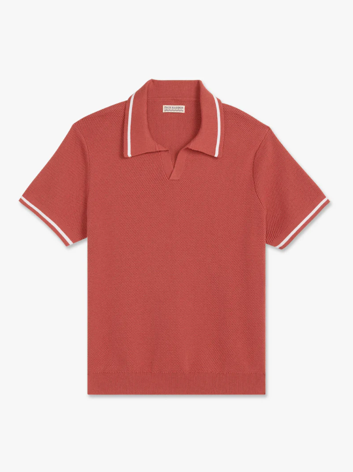 Neptune Sweater Polo - Washed Red