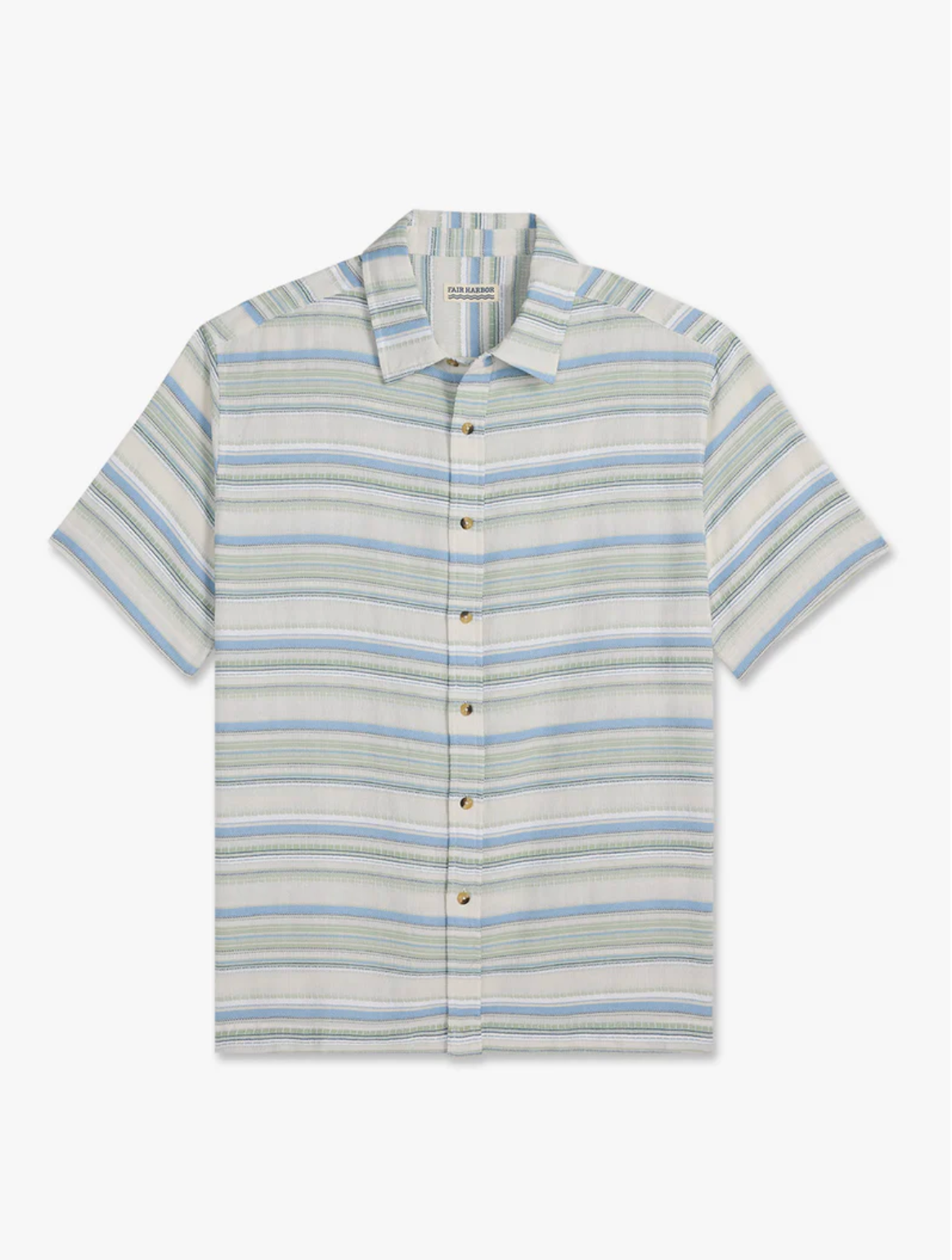 Oasis Textured Shirt - Marina Stripe