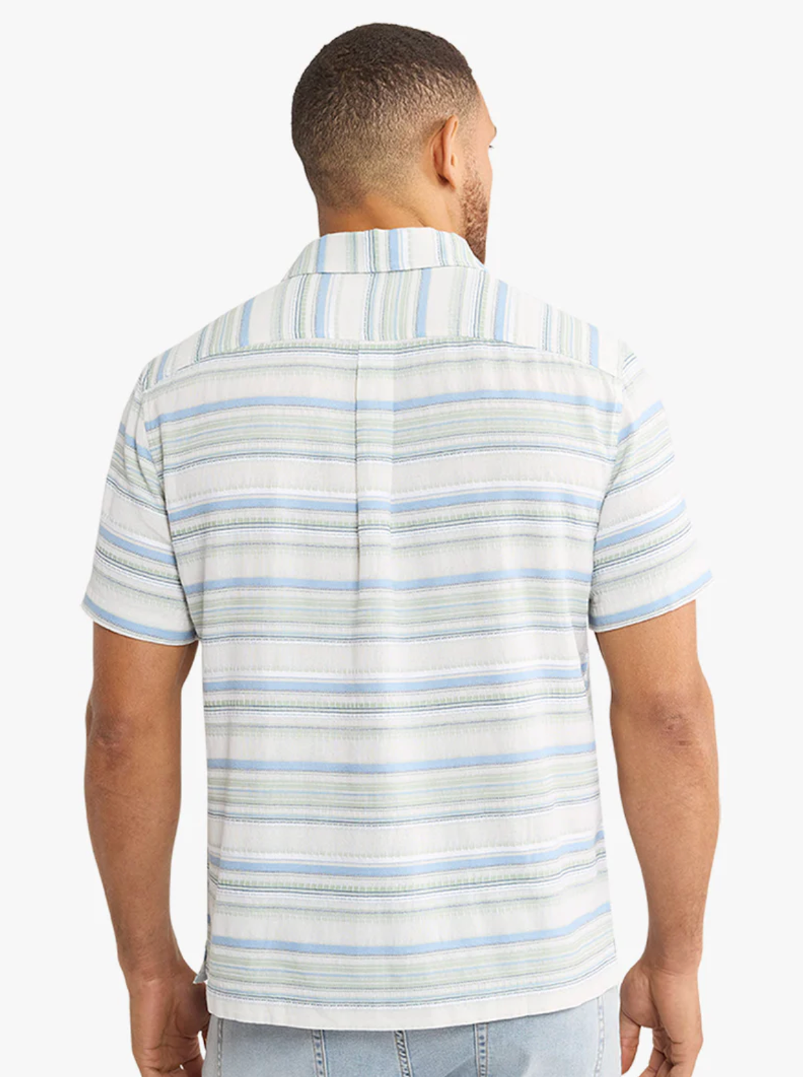 Oasis Textured Shirt - Marina Stripe