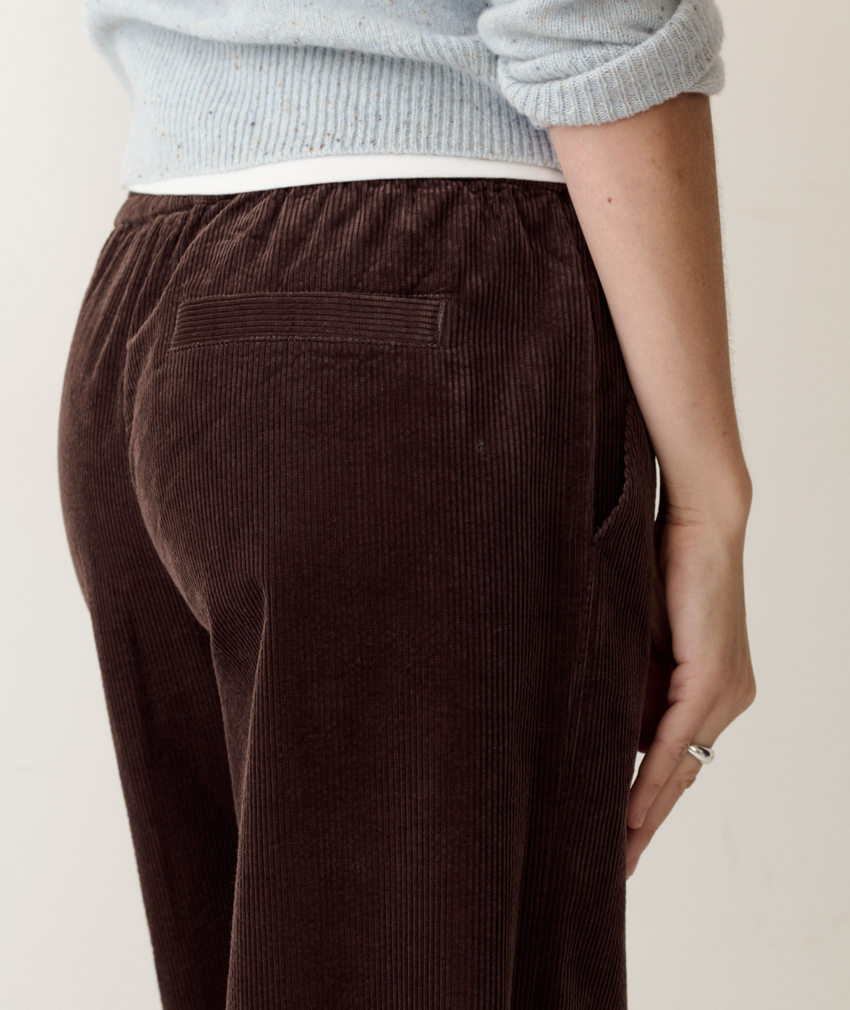 Allison Cord Trouser - Dark Chocolate