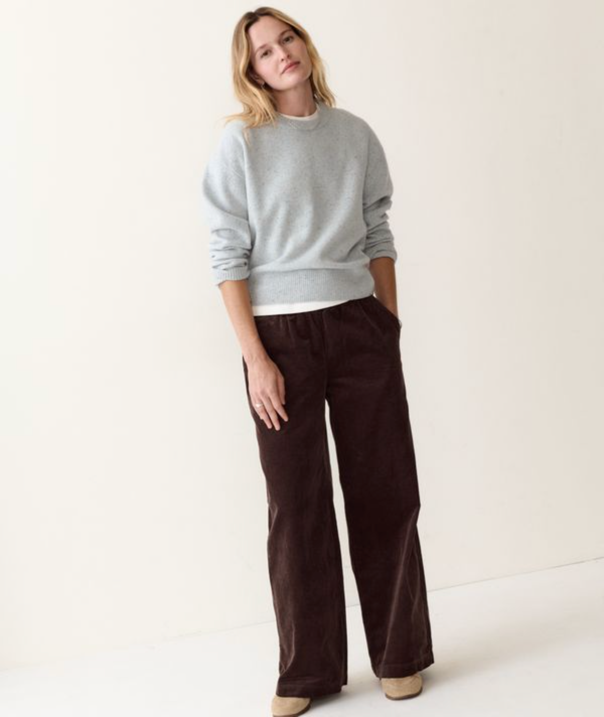 Allison Cord Trouser - Dark Chocolate