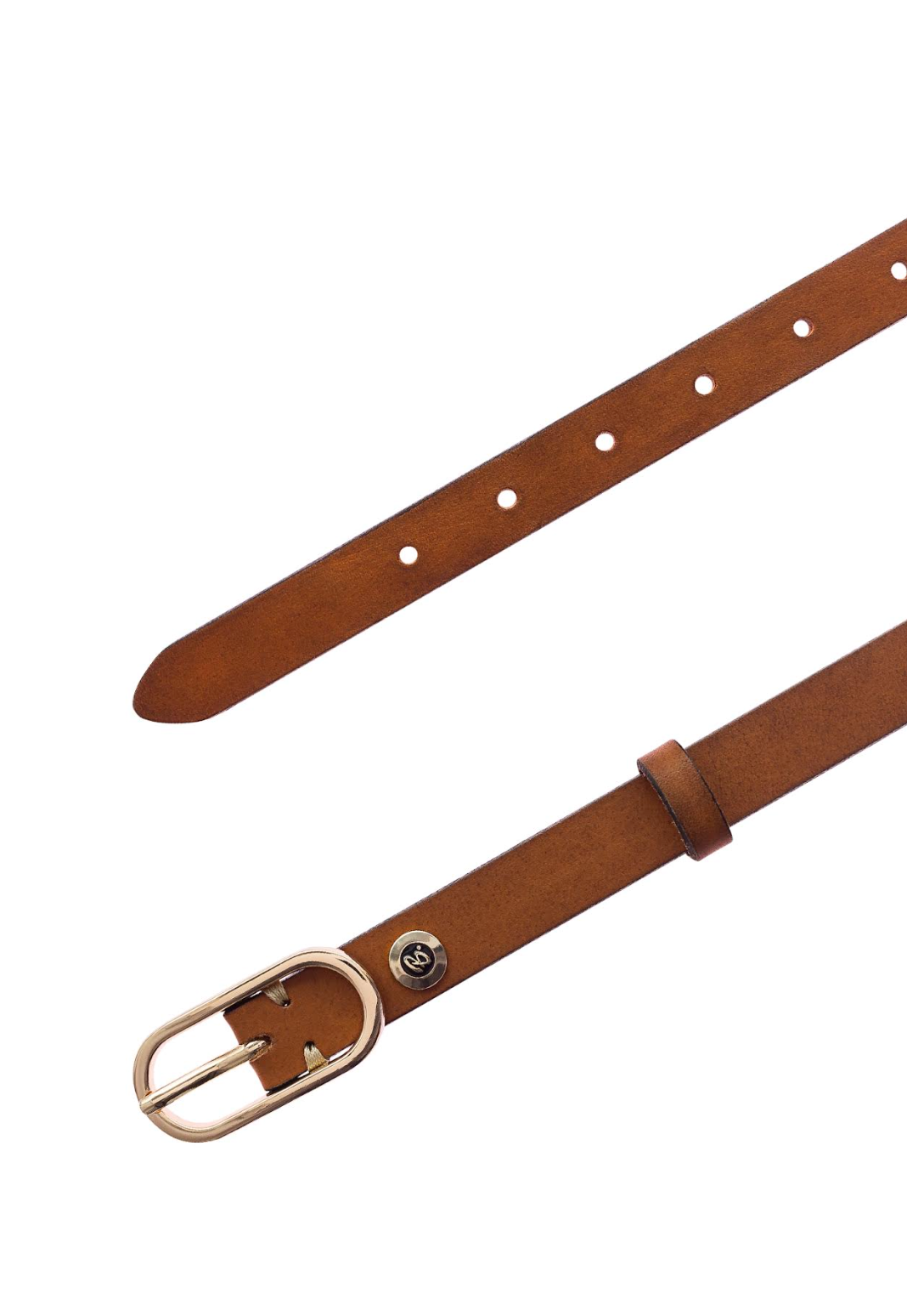 Mimi 20mm Fullgrain Leather Belt - Cognac