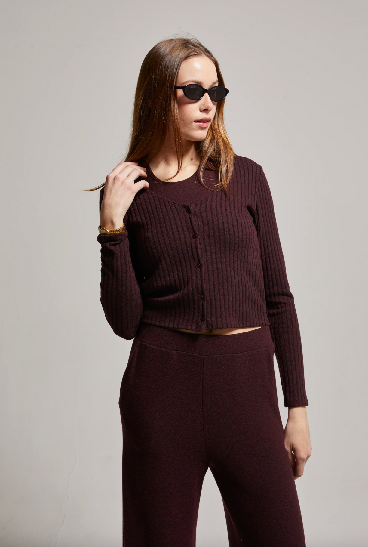 Cora Cardigan - Chocolate