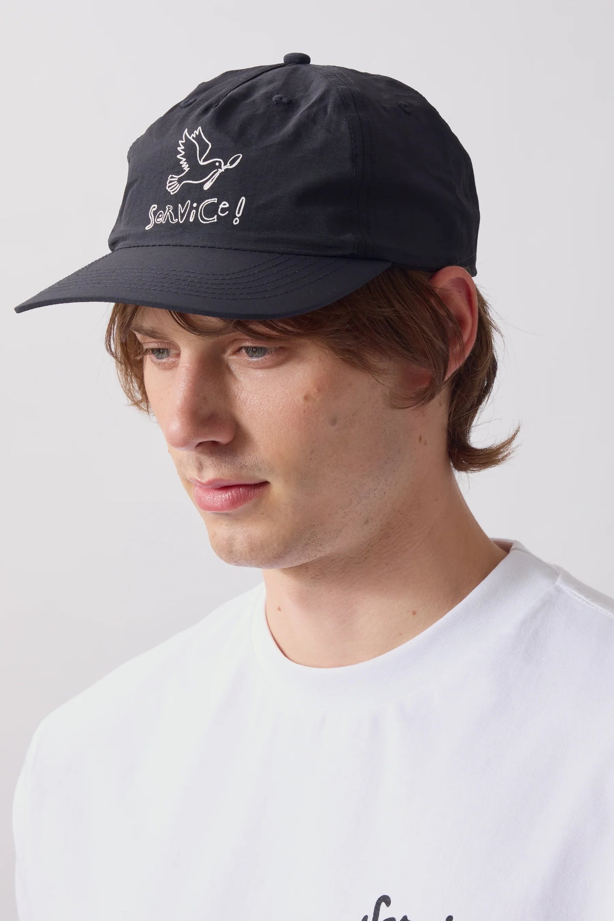 Nylon Dove Cap - Black