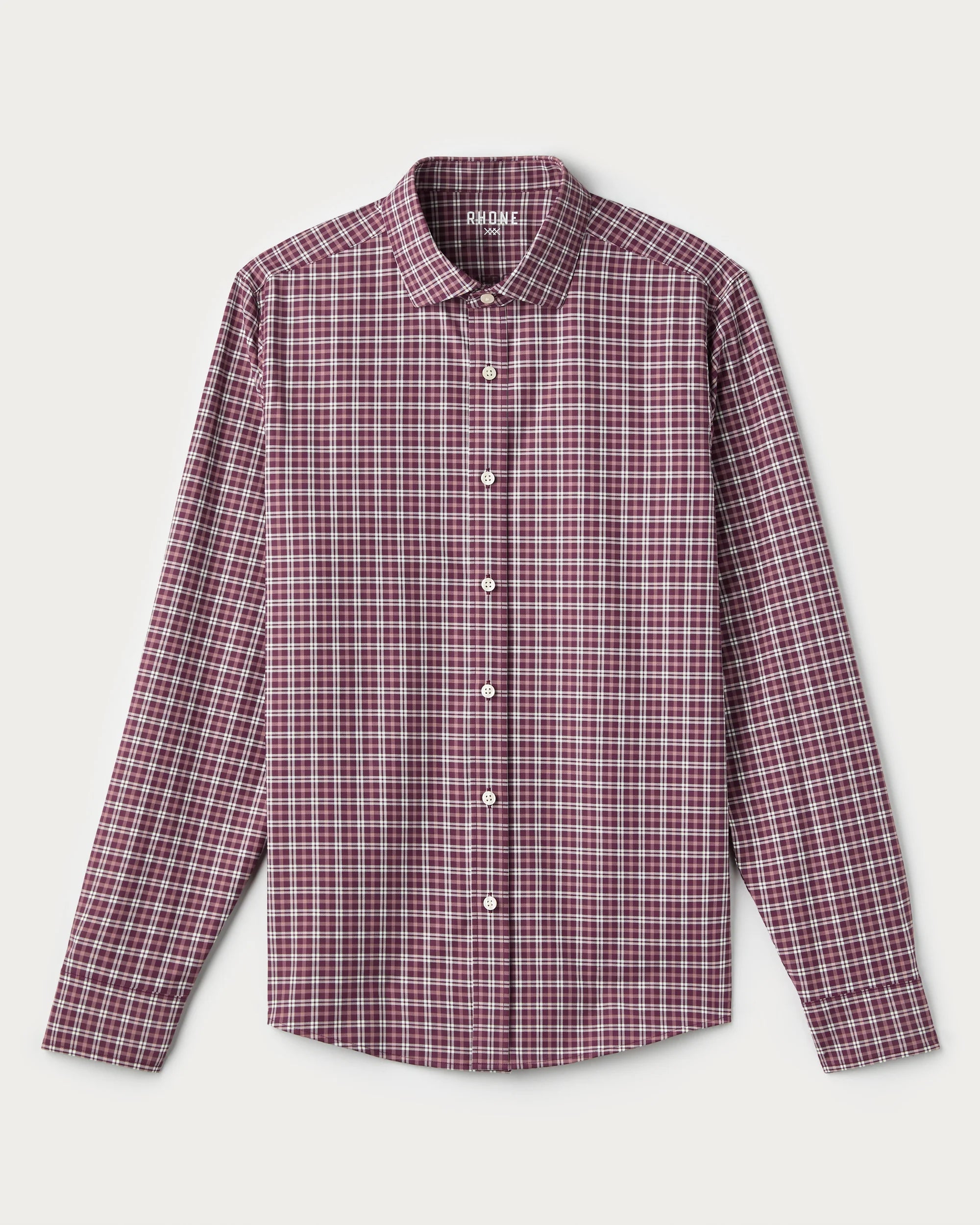 State of Mind Shirt - Slim - Bordeaux Red Plaid