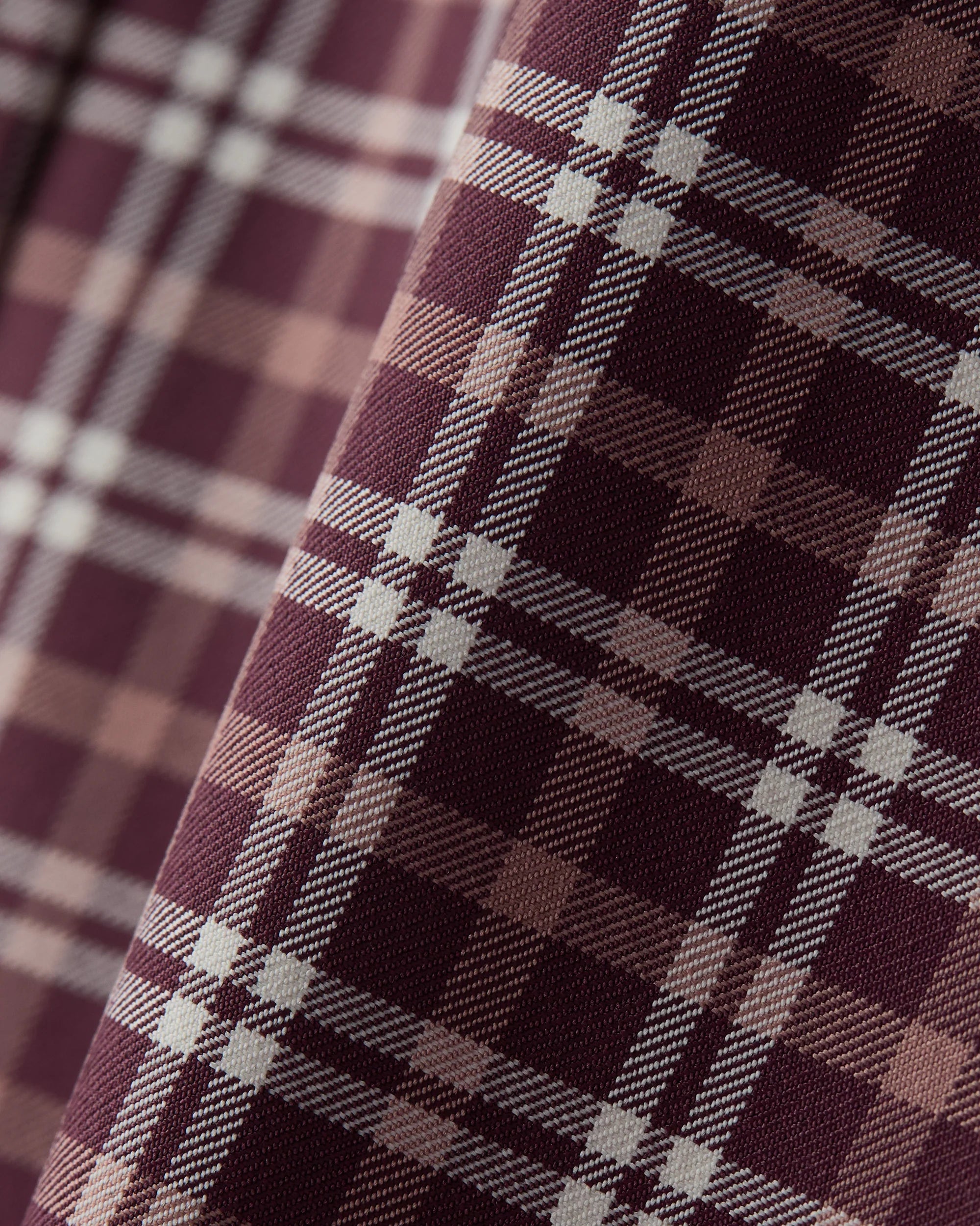 State of Mind Shirt - Slim - Bordeaux Red Plaid