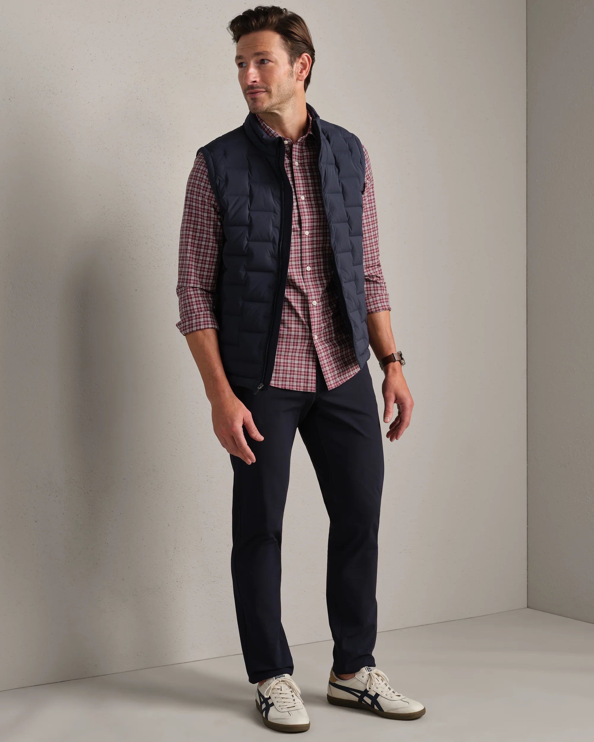 State of Mind Shirt - Slim - Bordeaux Red Plaid