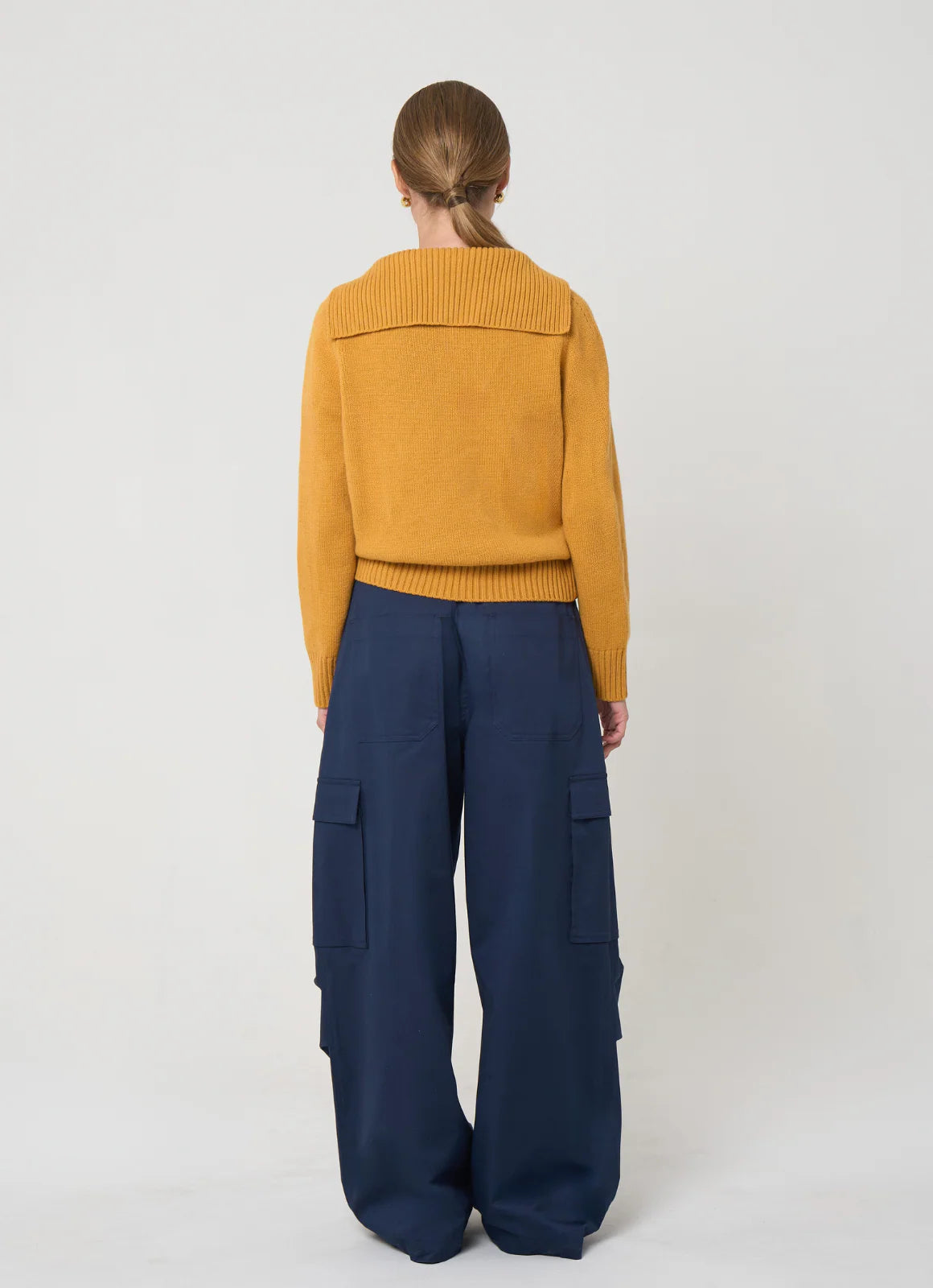 Sylvia Pullover in Cotton - Mustard