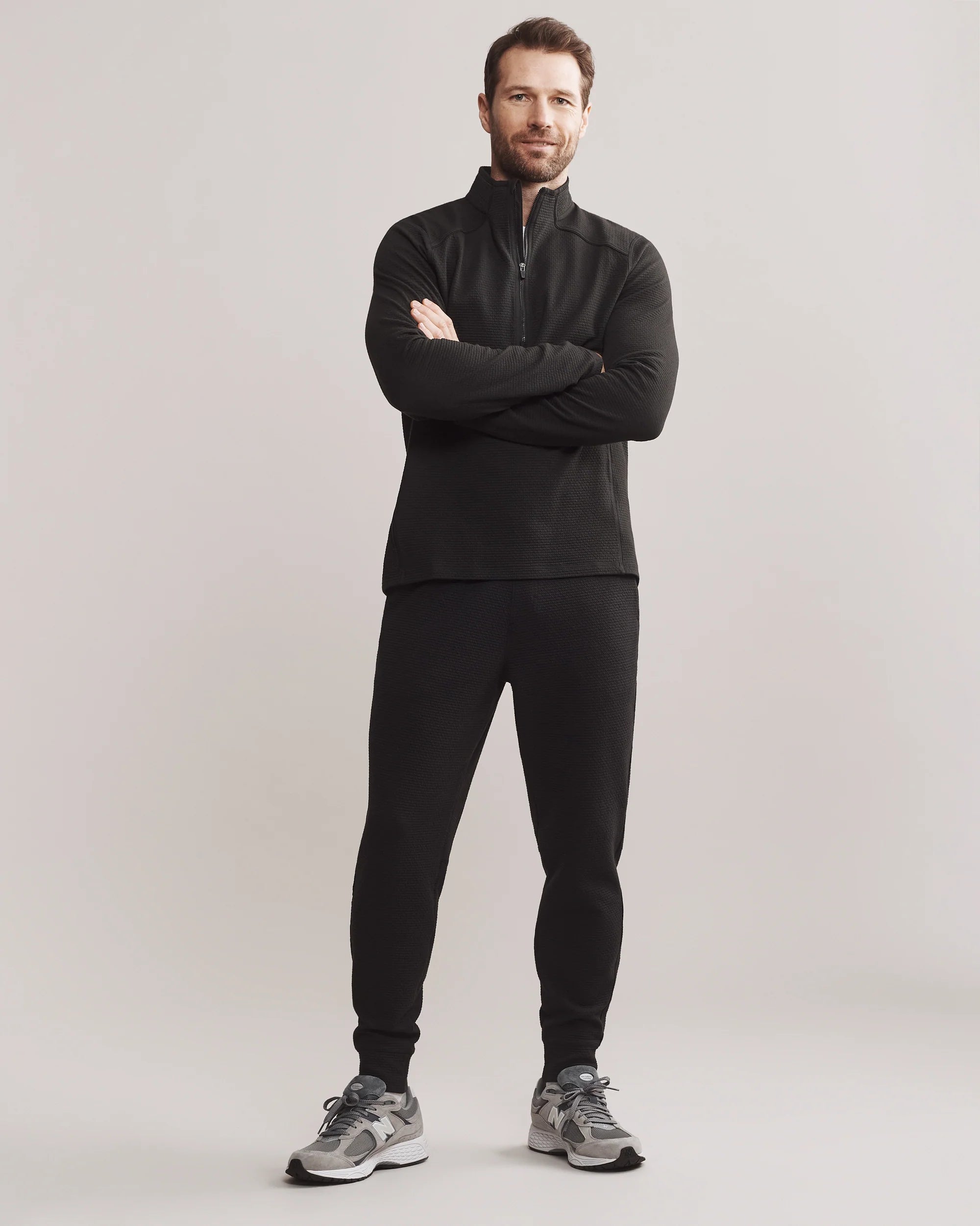 Tribeca Tech 1/2 Zip - Black