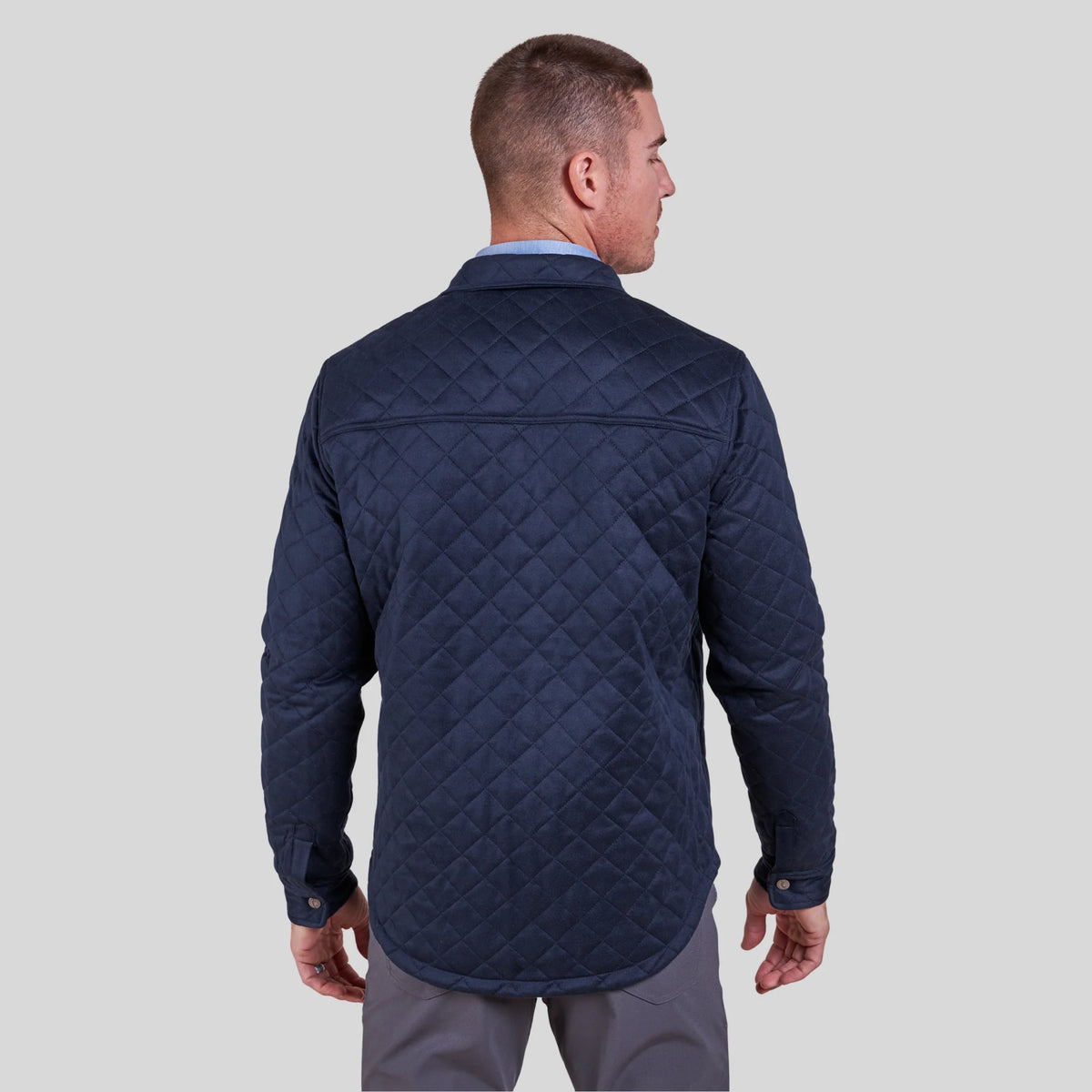 The Pike - Quilted Shirt Jacket - Navy