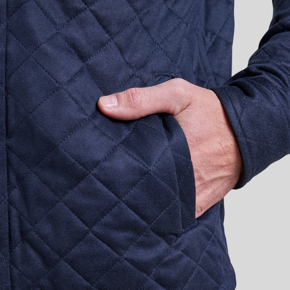 The Pike - Quilted Shirt Jacket - Navy