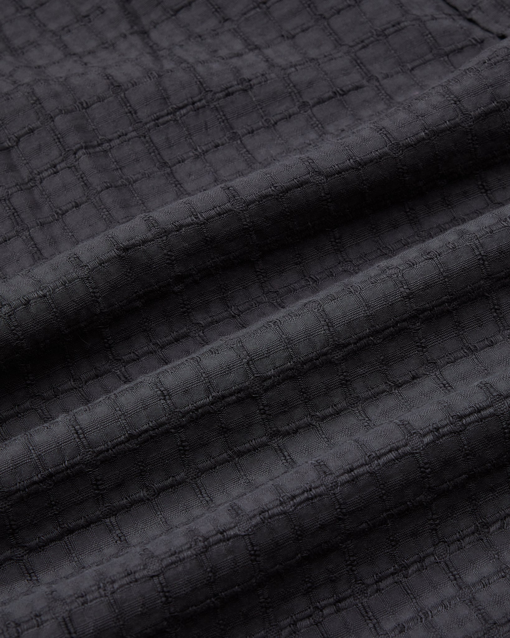 Bamboo Dobby Short Sleeve Shirt - Washed Black