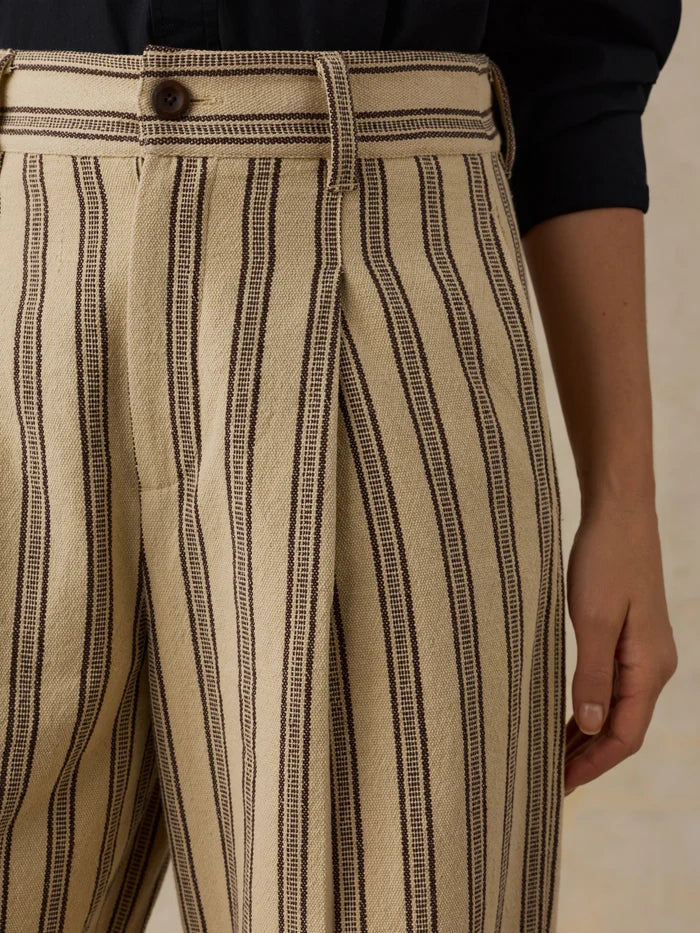 Summit Pleated Pant - Treeline Stripe