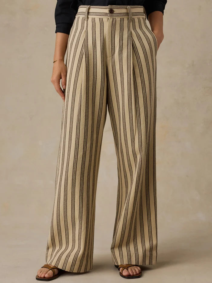 Summit Pleated Pant - Treeline Stripe