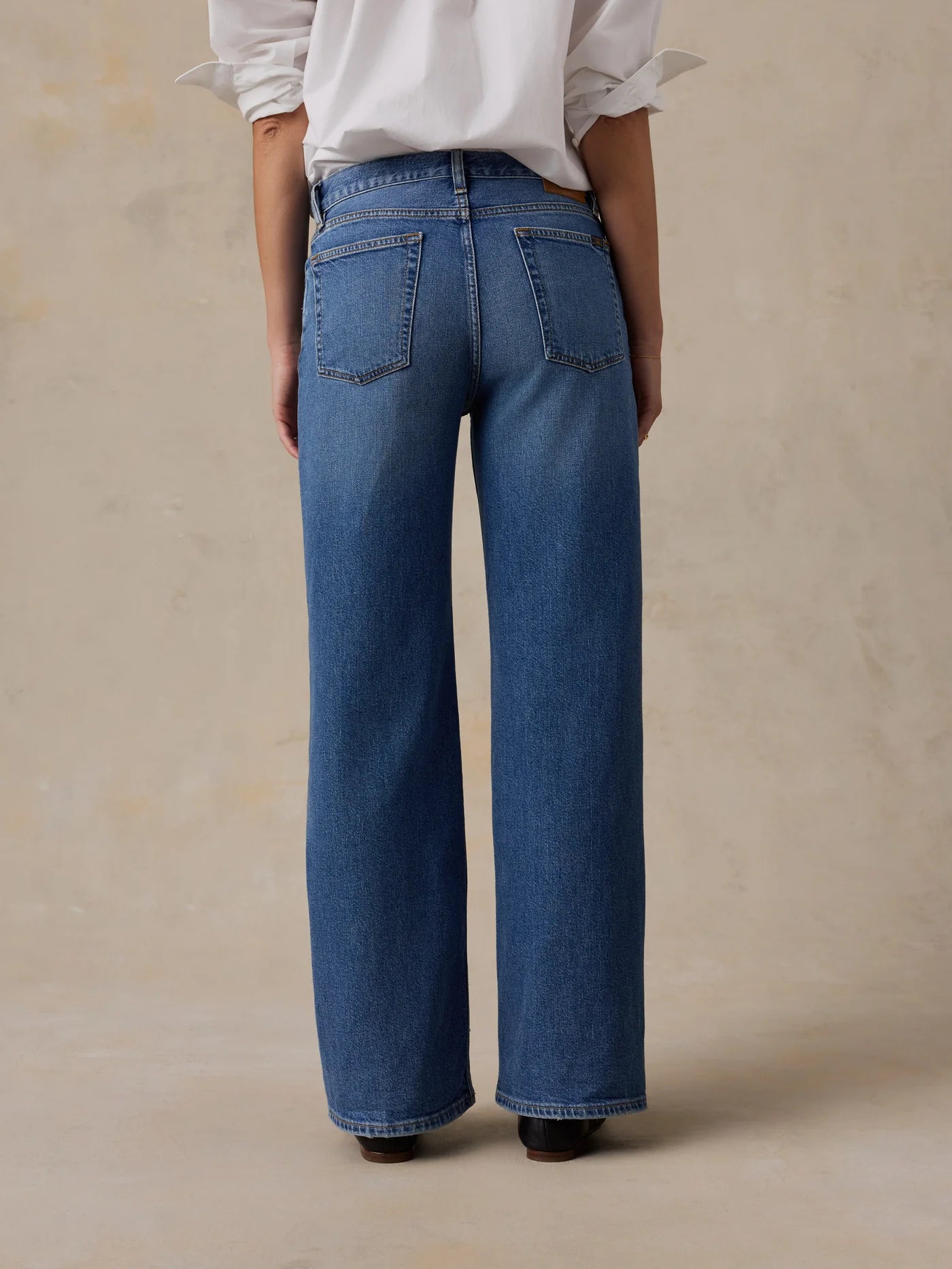 Regenerative Cotton Denim Wide Leg - Coast Bound Wash