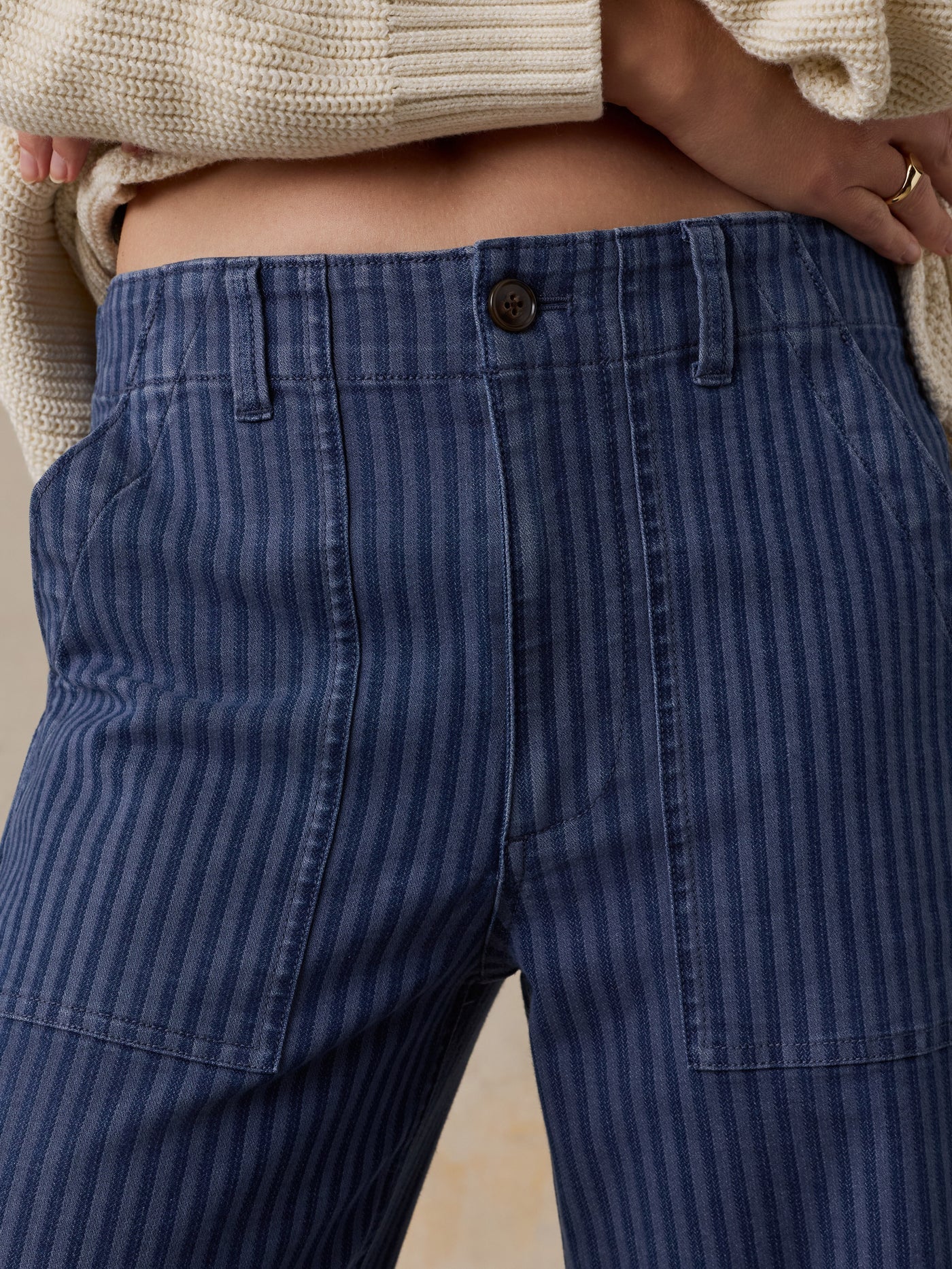 Topsail Utility Pant - Riverline Stripe