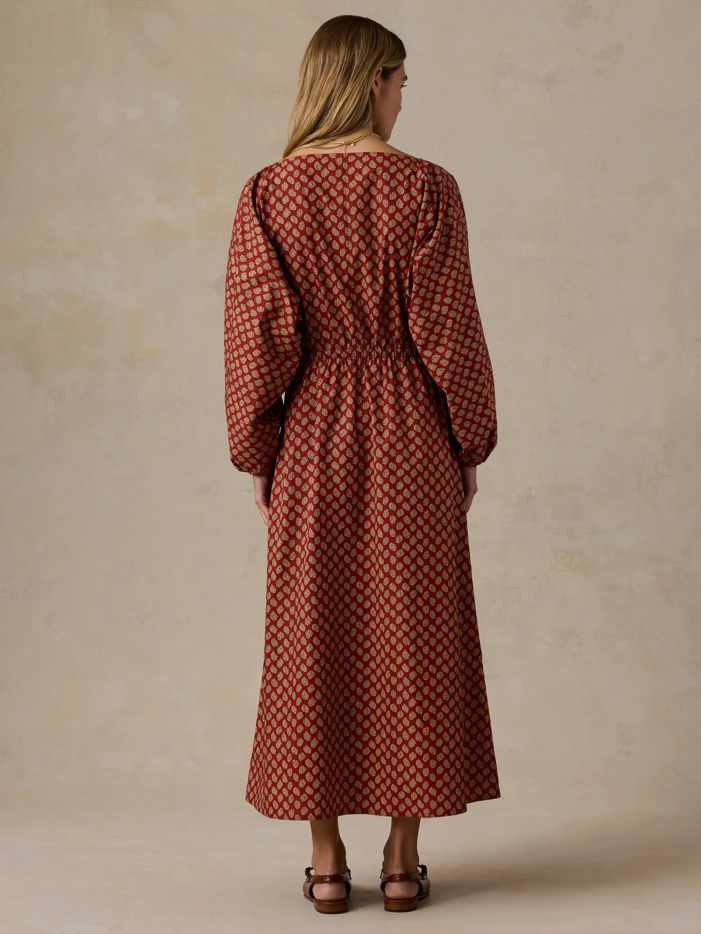 Coastal Poplin Suri Dress - Autumn Petals