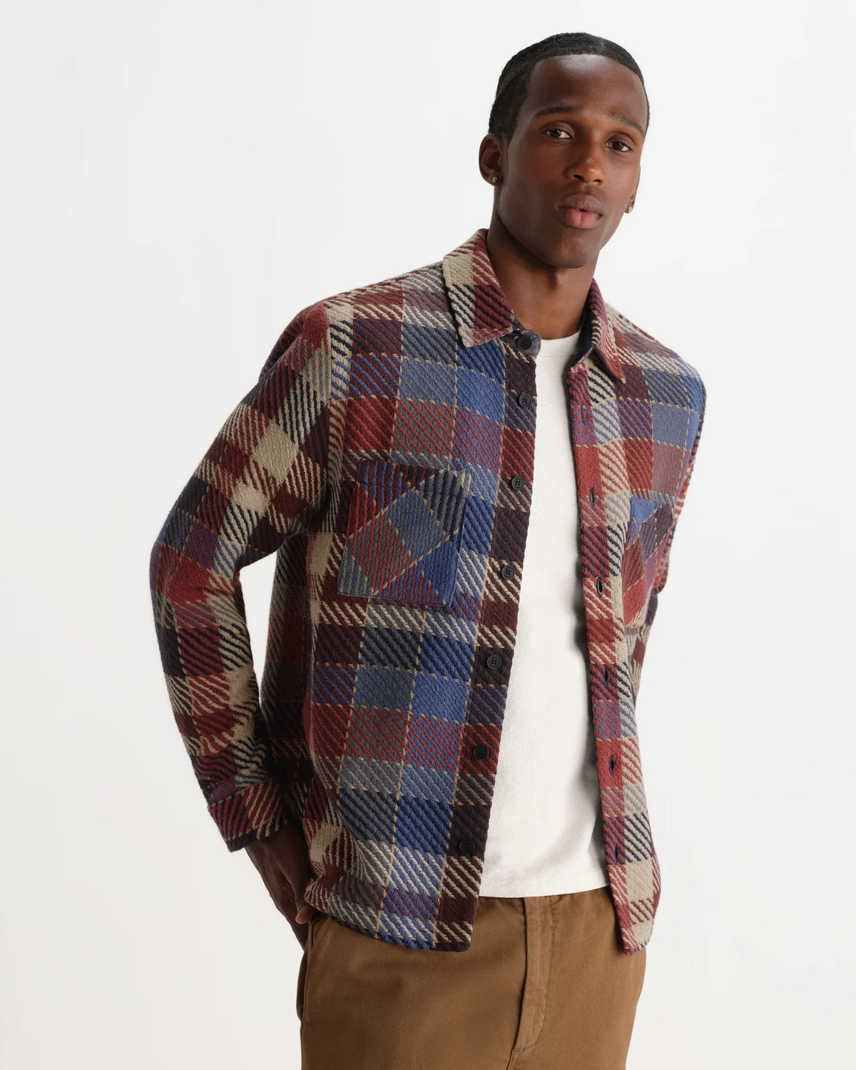 Whiting - Rust And Multicolour Pike Check Overshirt
